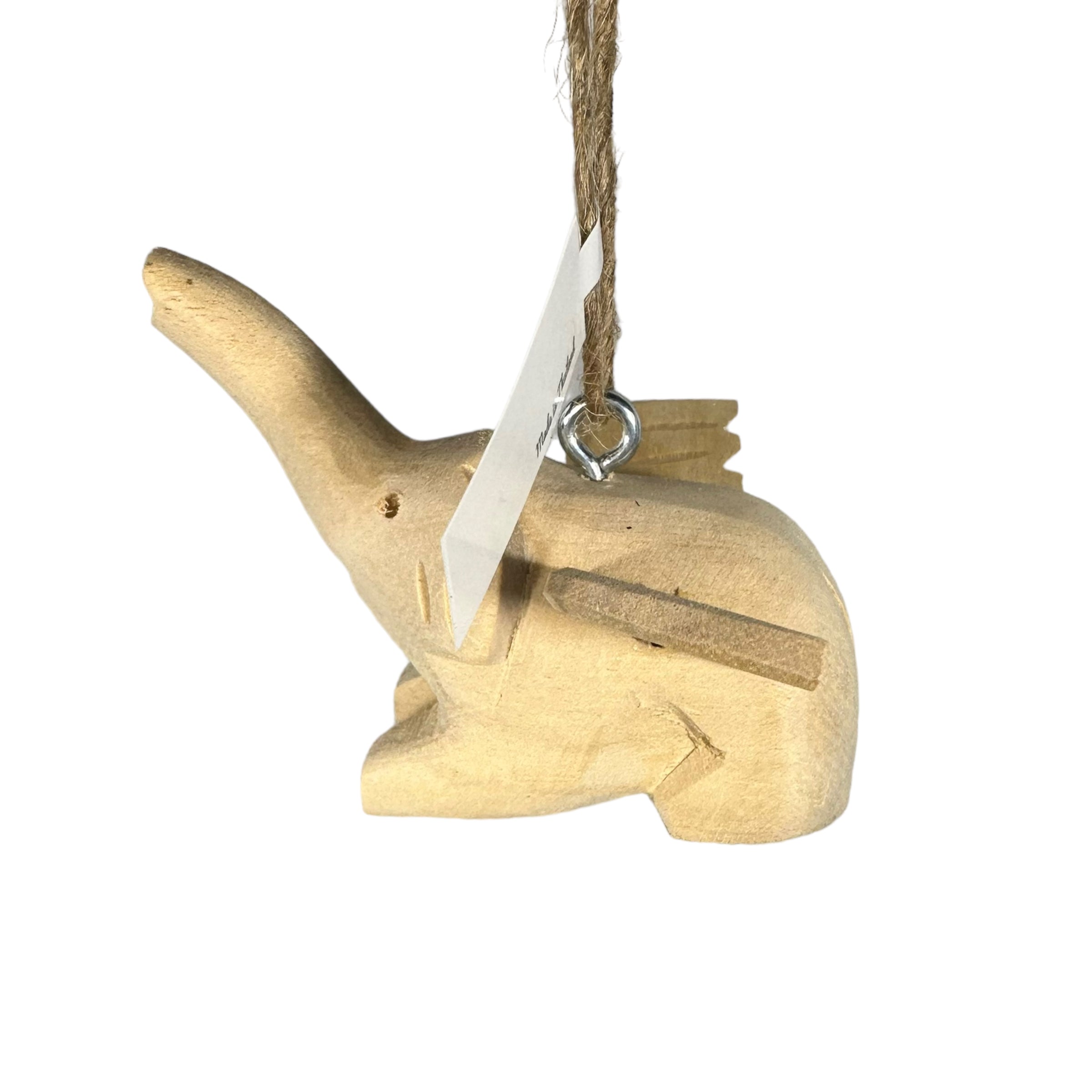 Wooden Flying Elephant Ornament