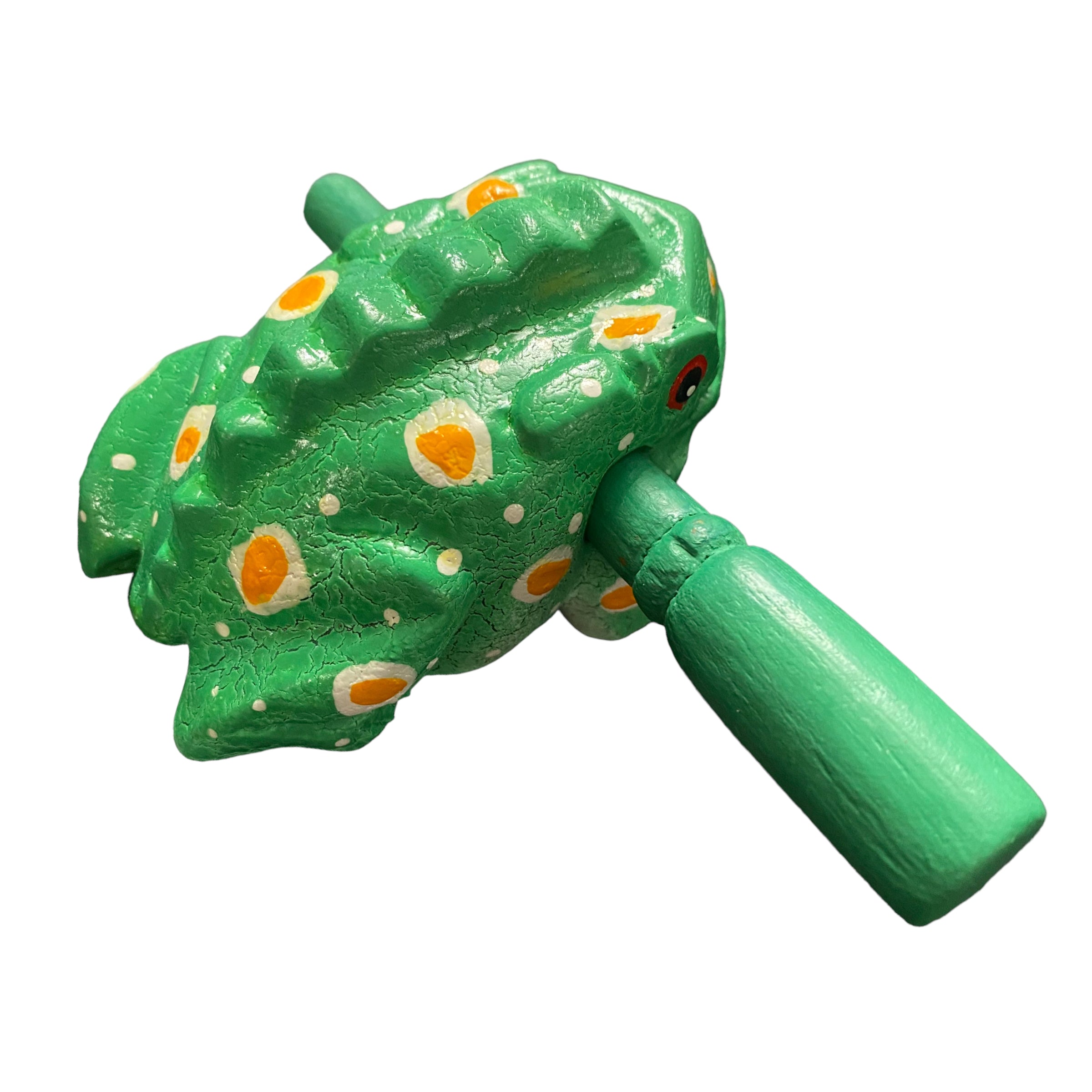 2" Wooden Musical Frog - Mint Design (percussion Instrument)