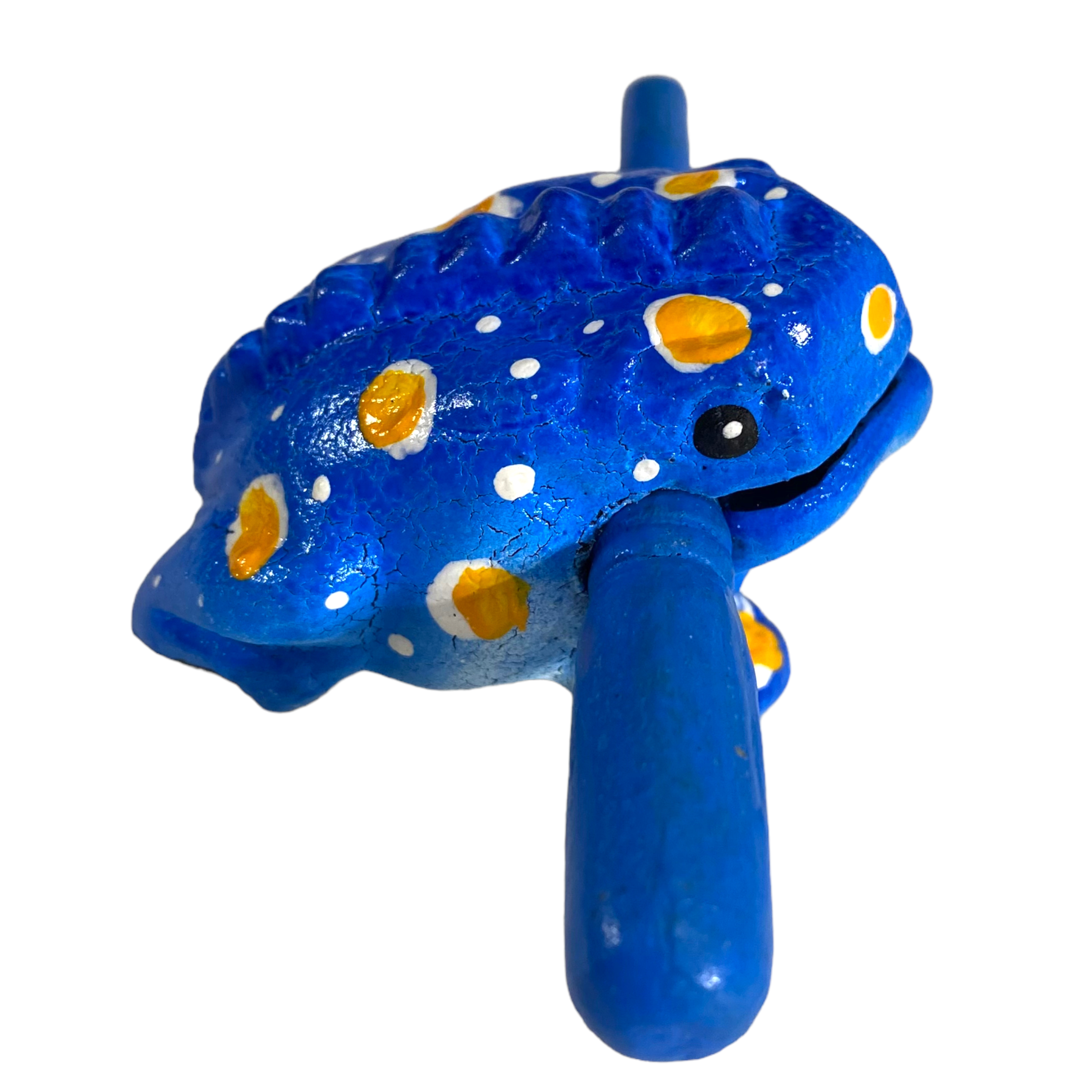 1.5" Wooden Musical Frog - Winter Design (percussion Instrument)