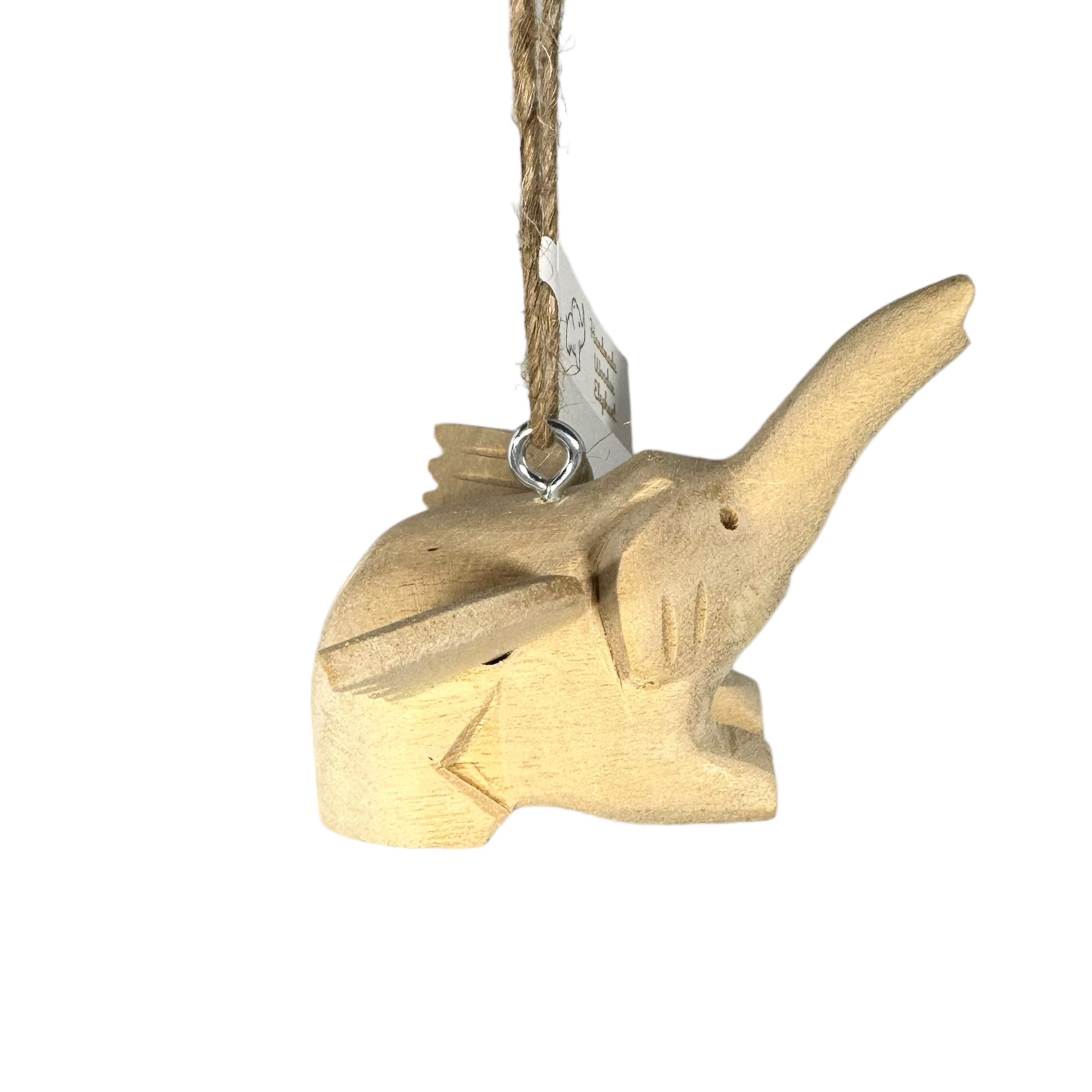 Wooden Flying Elephant Ornament