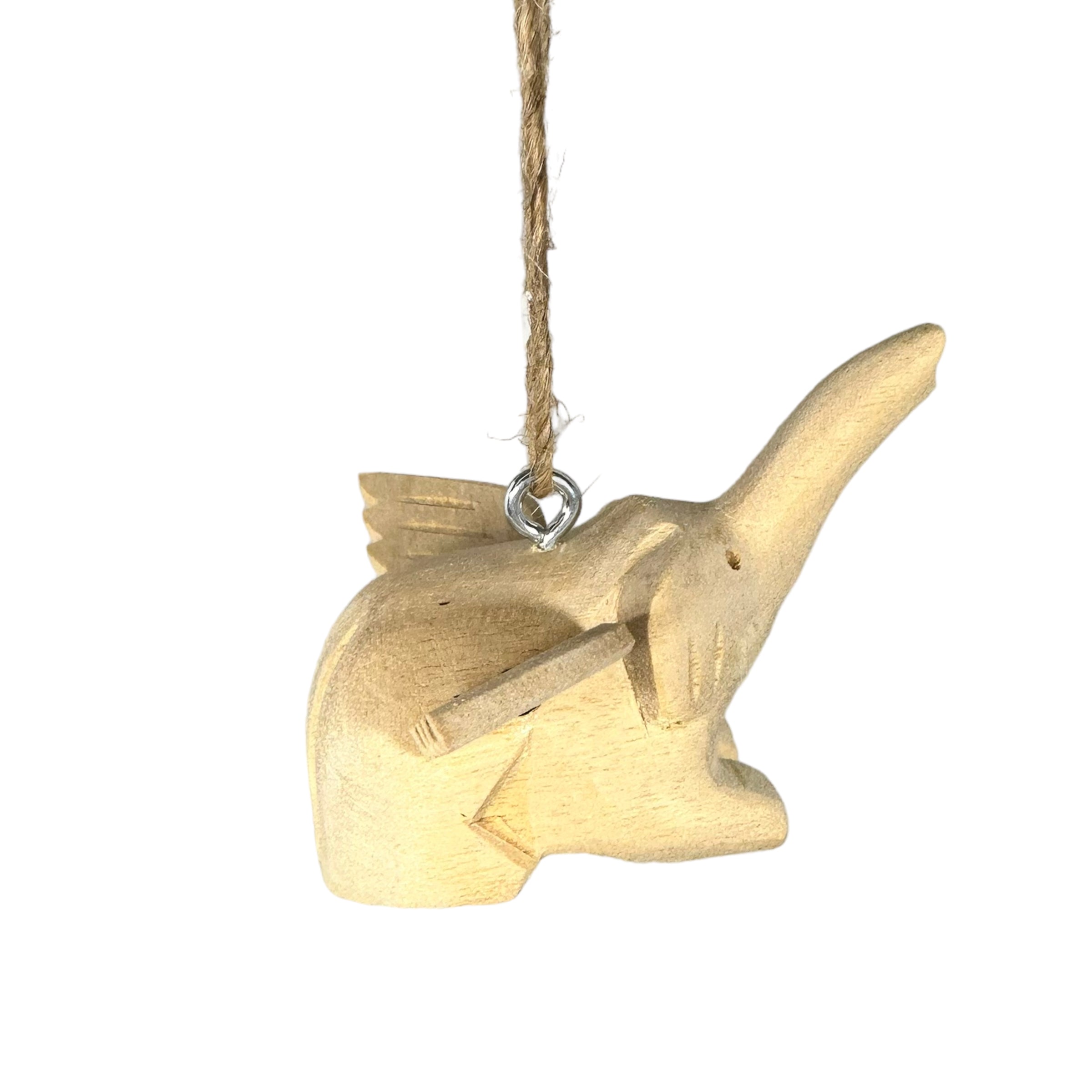 Wooden Flying Elephant Ornament