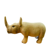 Wooden-handcrafted-rhino-figurine-decoration