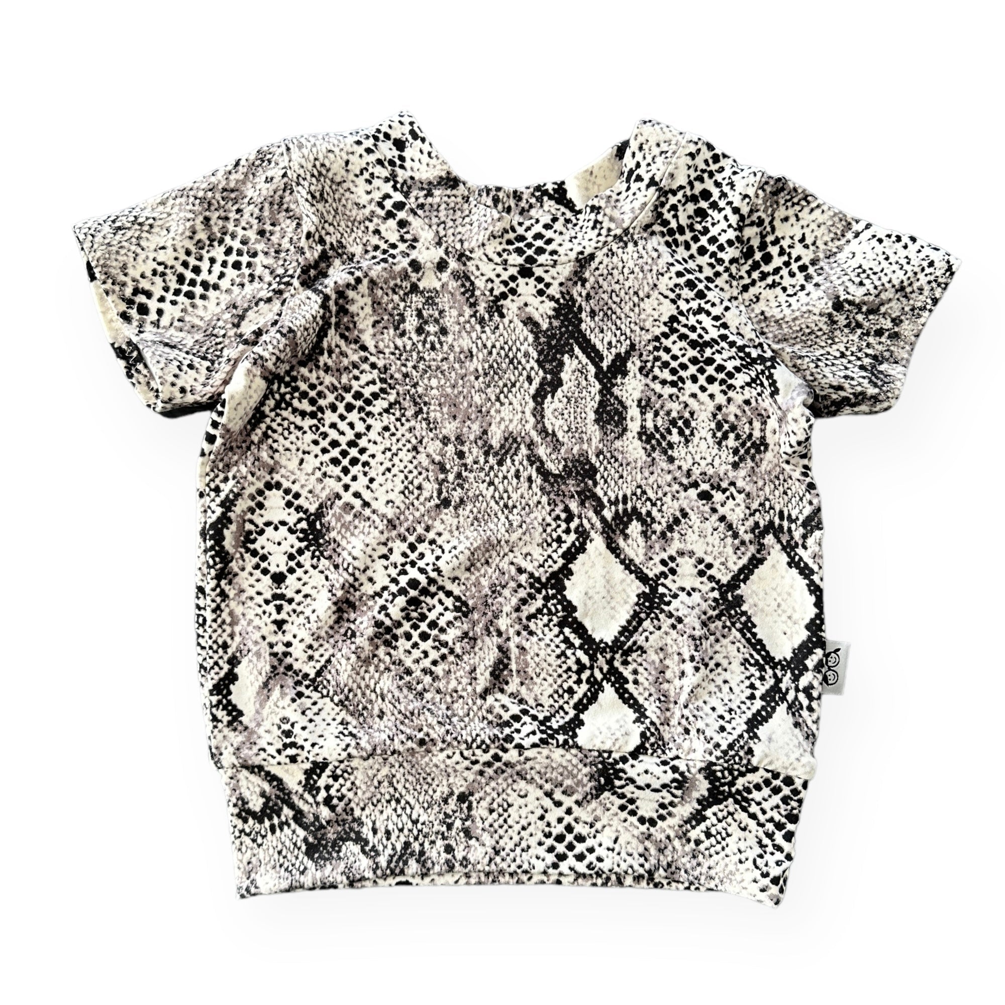 Grey Snake Print Summer Lounge Top