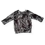 Black Pampas Leaves Lounge Top