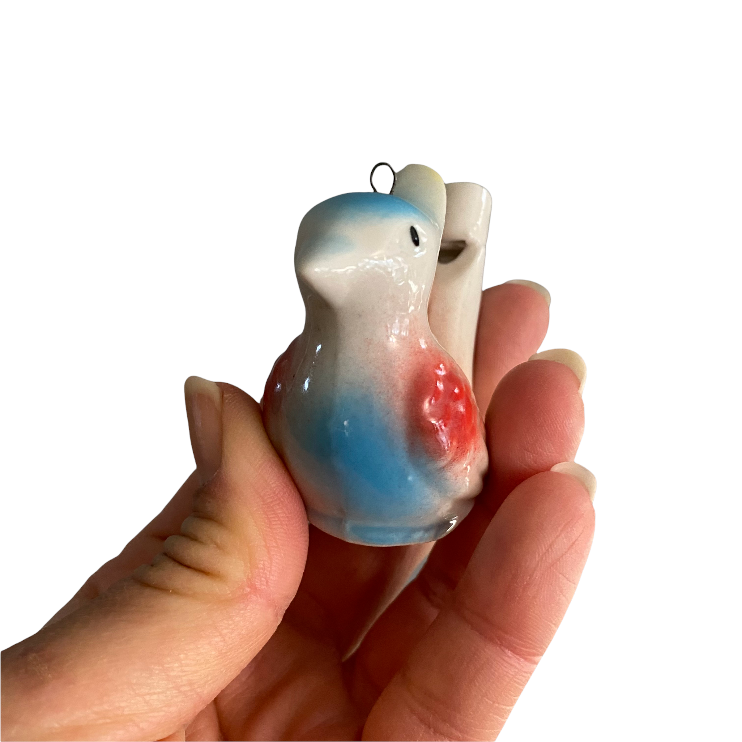 Ceramic Water Whistle Wind Instrument Bird (crest)