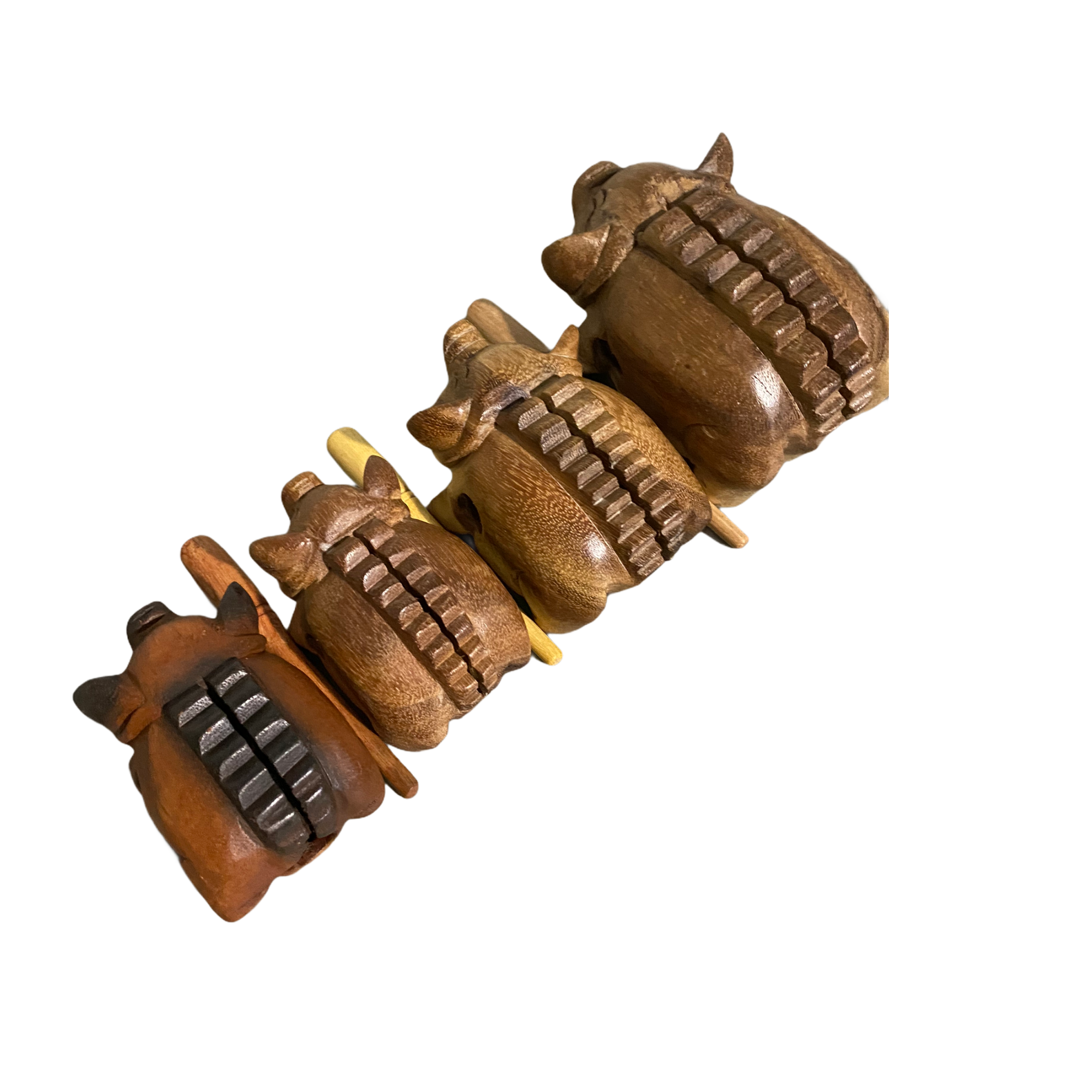 3" Wooden Musical Pig Percussion Instrument