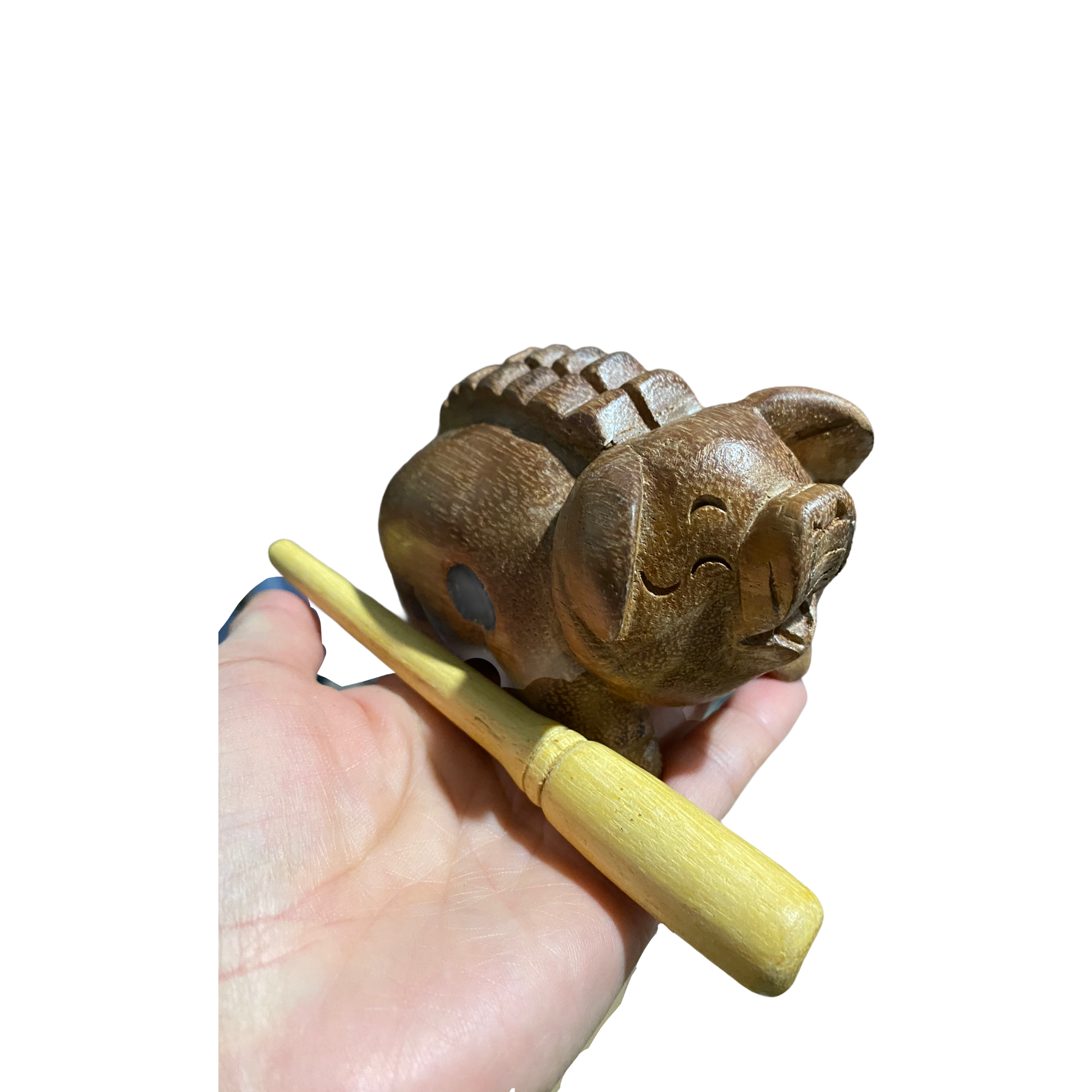 4" Wooden Musical Pig Percussion Instrument