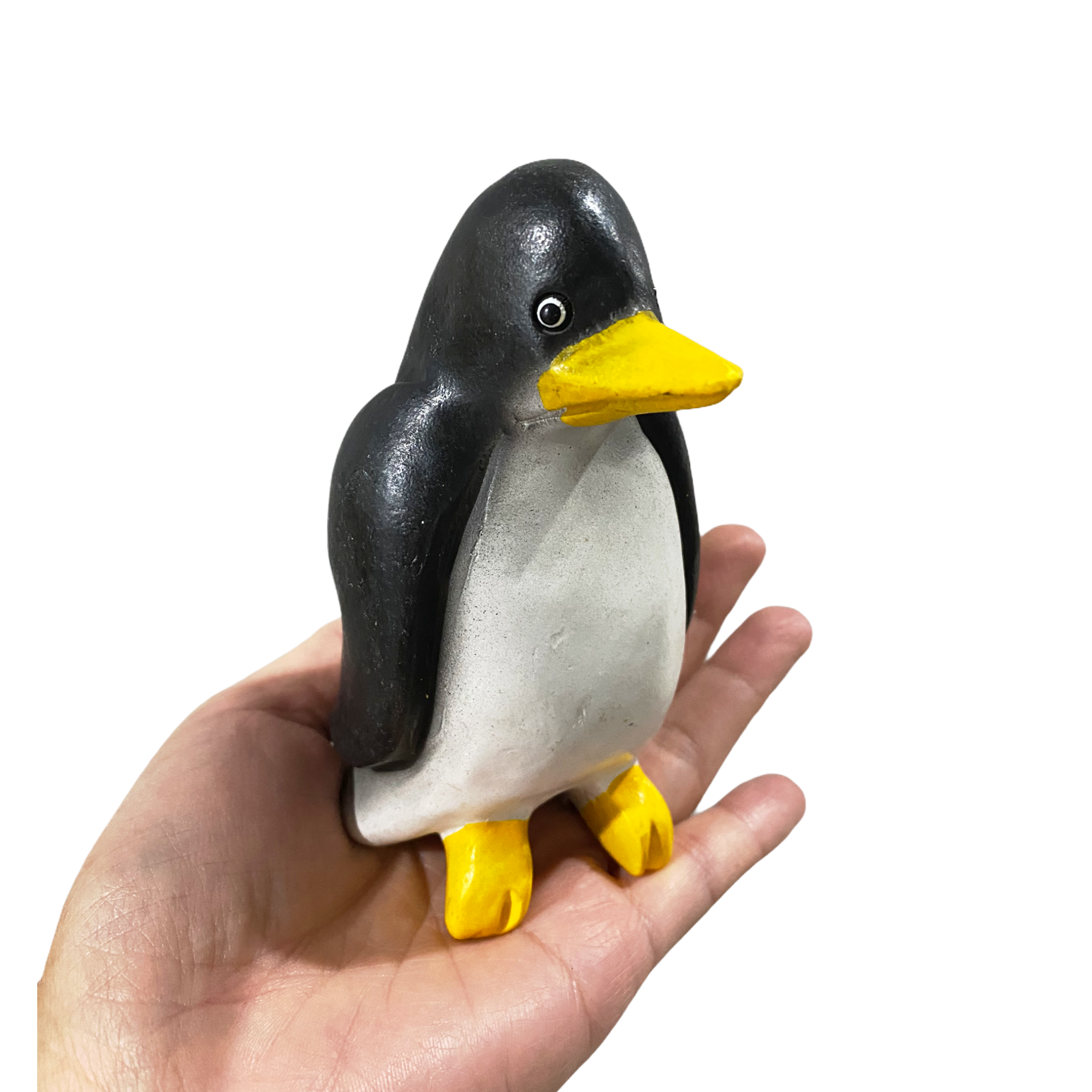 4" Painted Wooden Musical Whistle Penguin Instrument