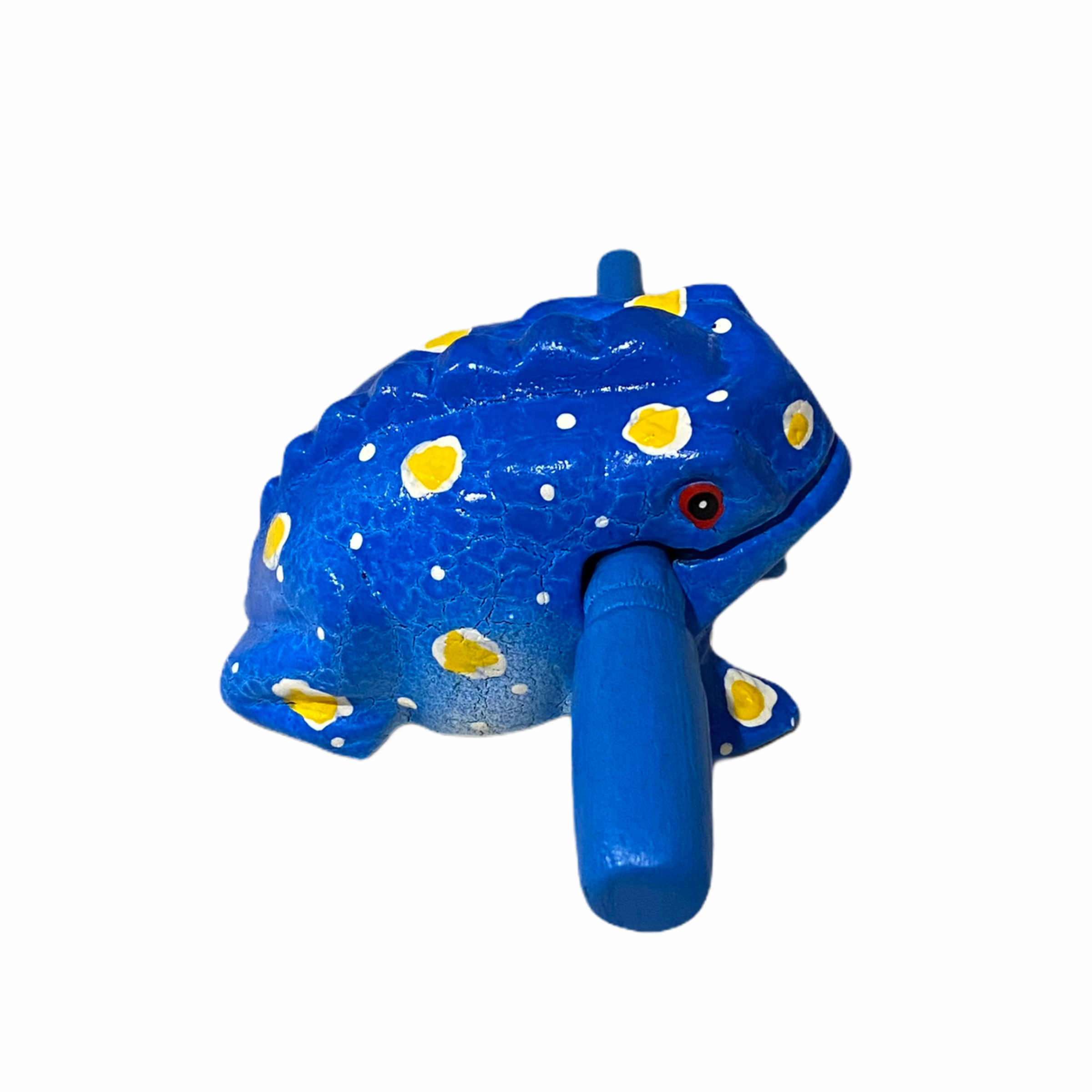 3" Wooden Musical Frog - Winter Design (percussion Instrument)