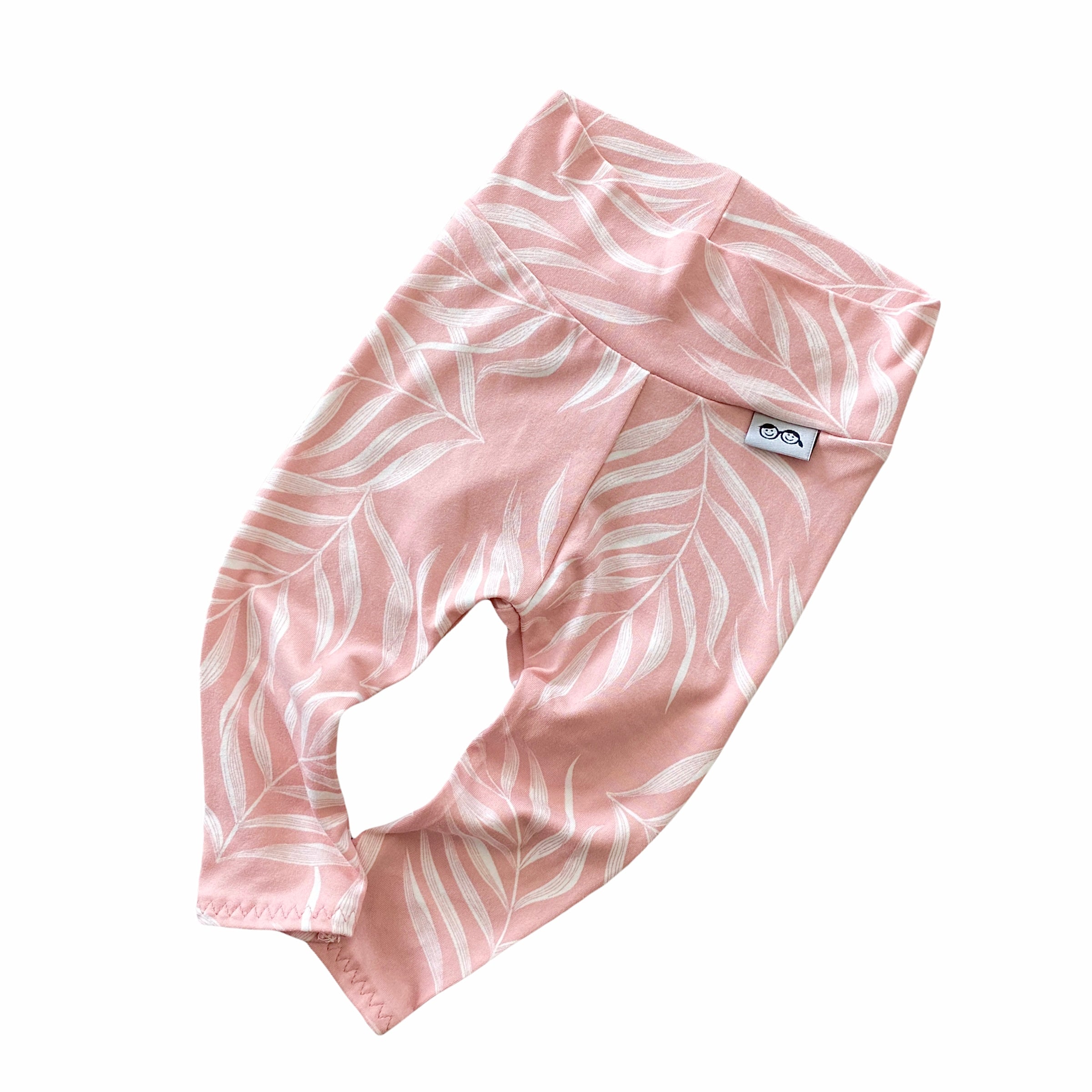 Pink Pampas Leaves Leggings