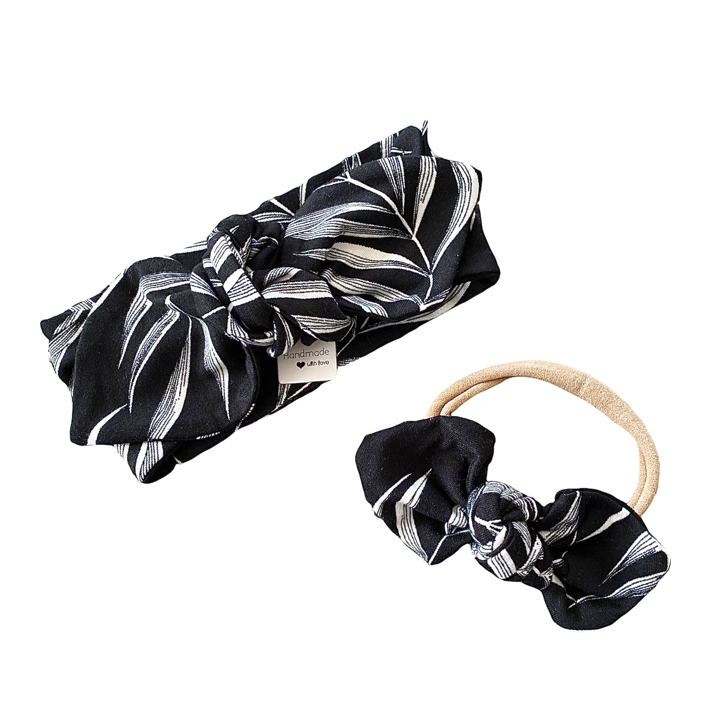 Black Pampas Leaves Headbands