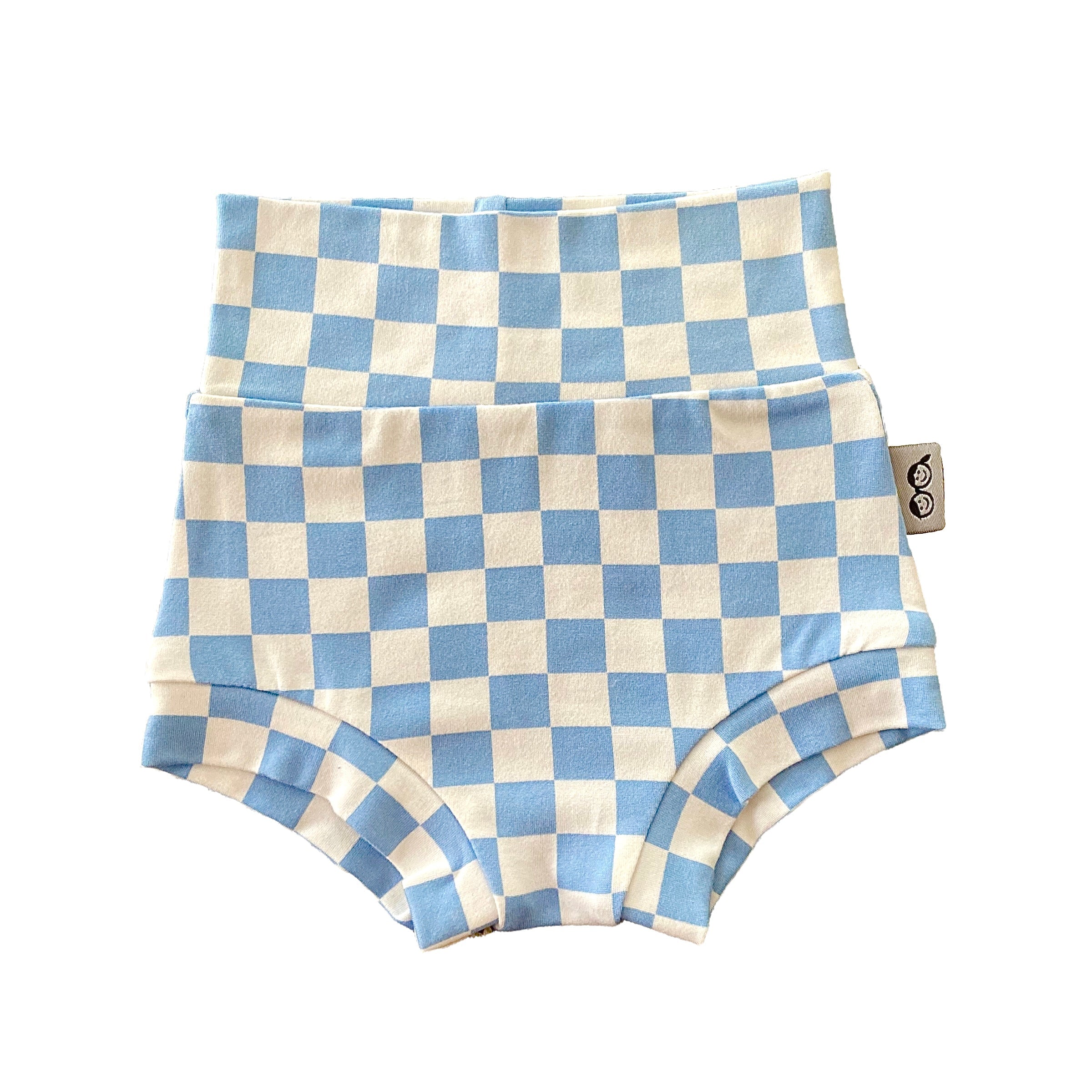 Blue Retro Checkered Bummies
