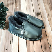 Black Faux-fur Barefoot Shoe Topper | Ozznek Removable Sole Shoes
