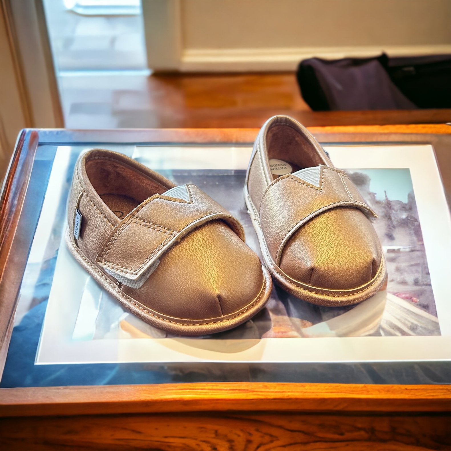 Gold Velvet Barefoot Shoe Topper | Ozznek Zero-drop & Wide Toe Box