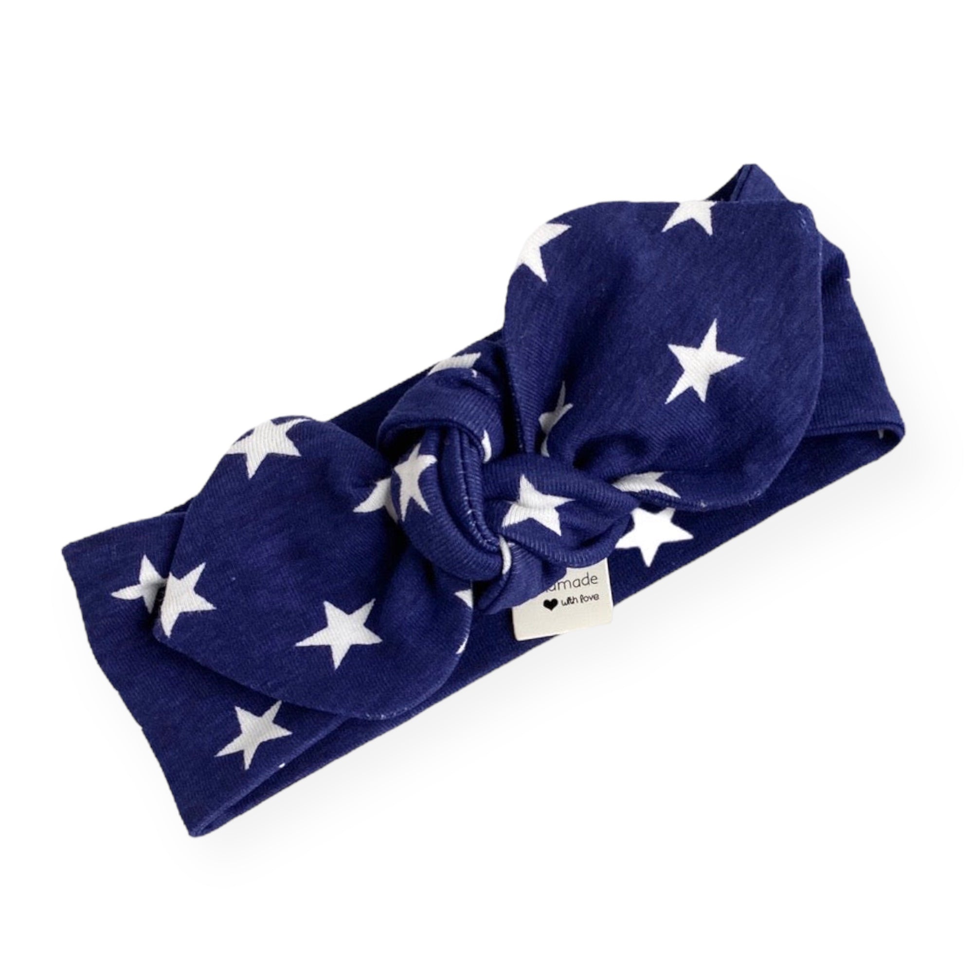 Red/white Stripe Bummies With Navy Stars Headband