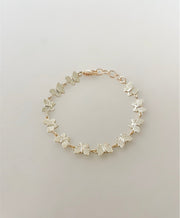 6mm Gold Beaded Butterfly Bracelet – Hypoallergenic & Handmade