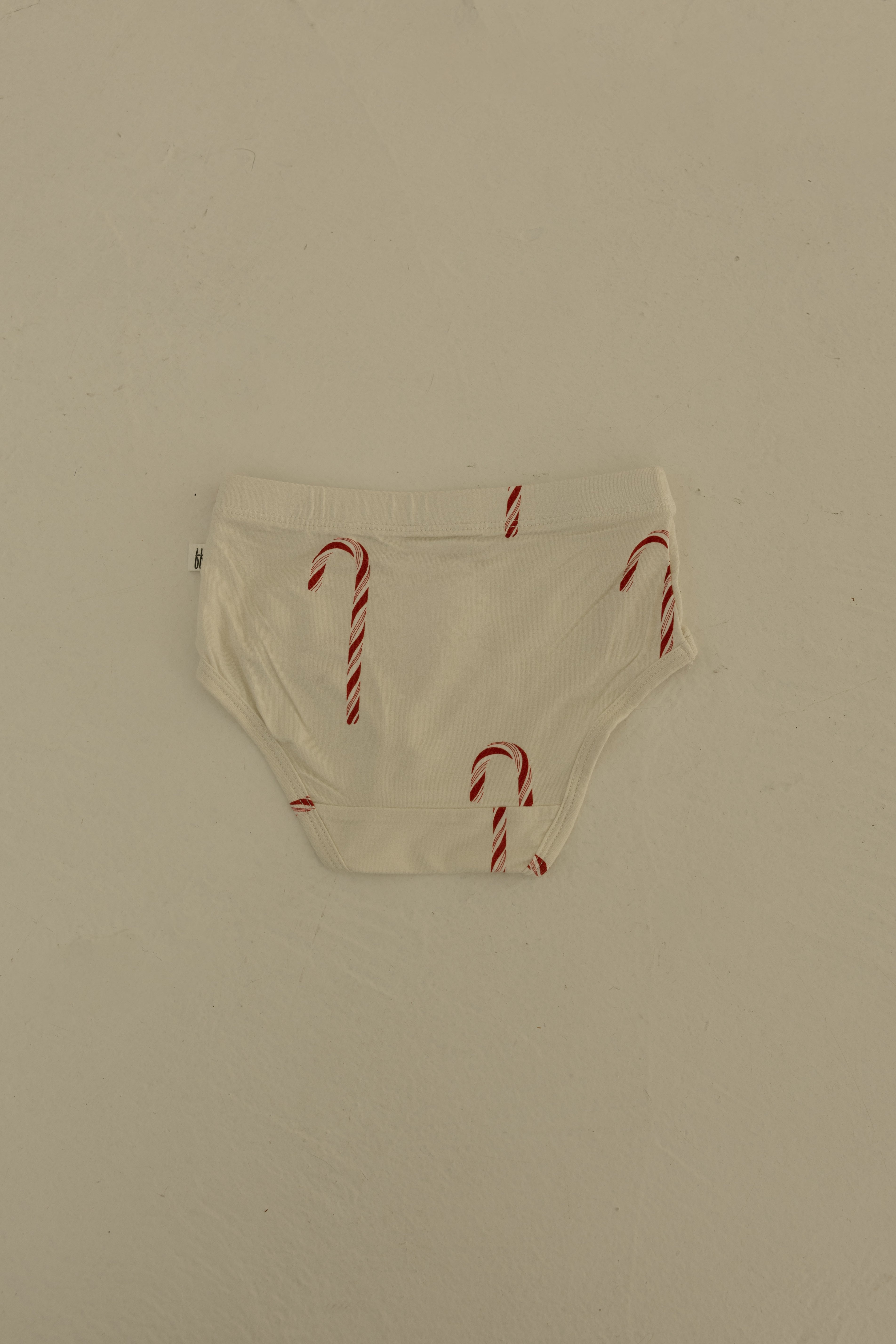 Girl's Bamboo Briefs (3 Pack) | Red Gingham, Candy Cane & Santa Checkerboard