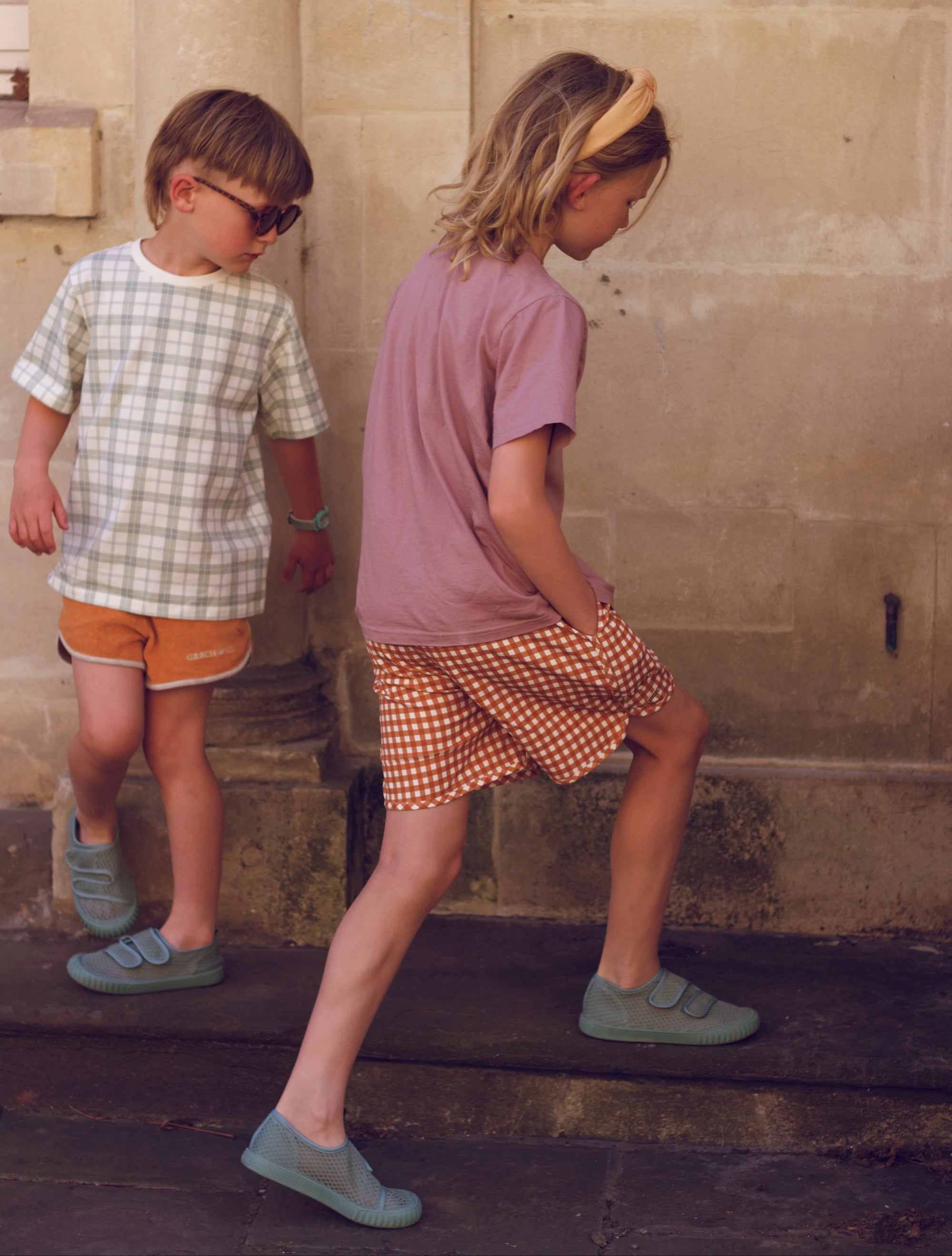 Swim Trunks | Upf + Recycled - Sienna Gingham