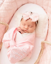 Perfect Pink | Skinny Mini Nylon Ruffled Baby Headband