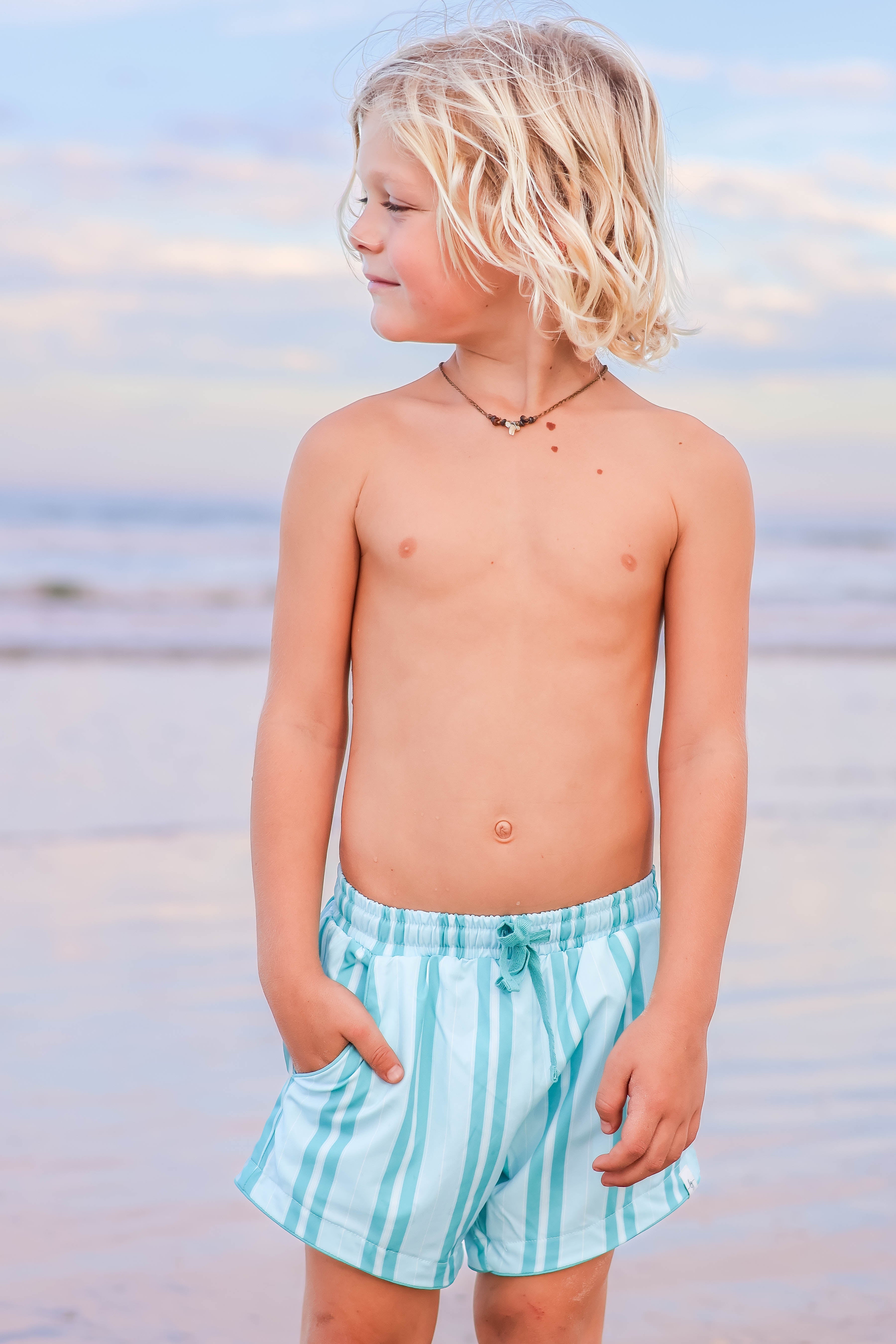 Candyland Stripe Swim Shorts