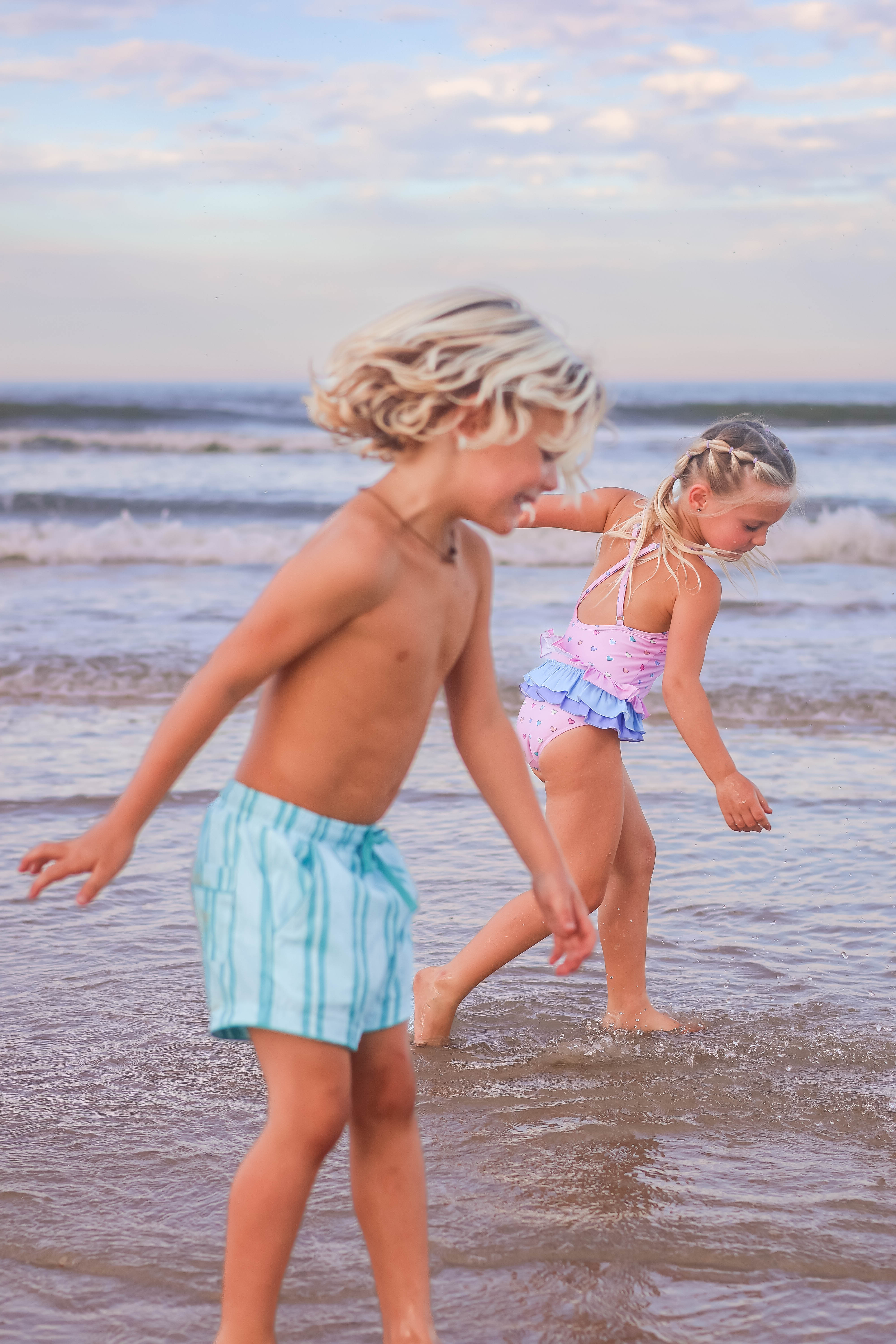 Candyland Stripe Swim Shorts