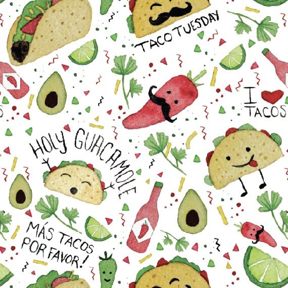 Taco Party Splash Mat - A Waterproof Catch-all For Highchair Spills And More!