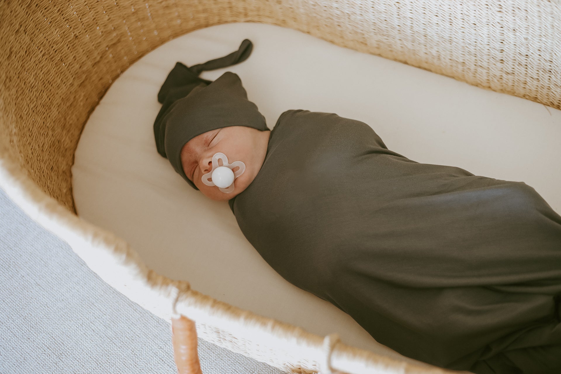 Baby Swaddle Blanket + Hat