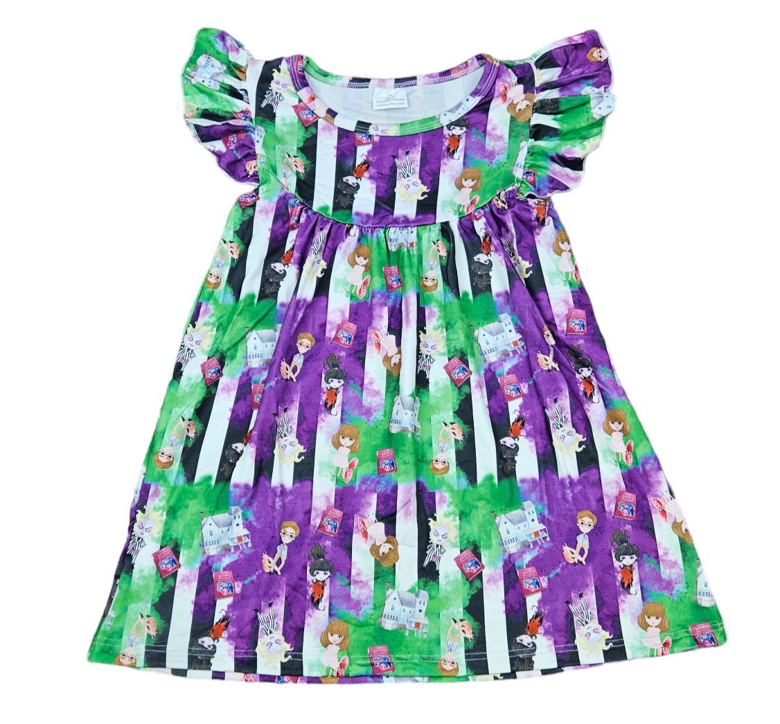 Beetle Guy Milk Silk Flutter Dress