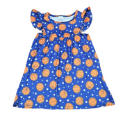 Basketball Milk Silk Flutter Dress