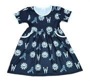 I Prefer To Be Vilified Short Sleeve Pocket Milk Silk Dress