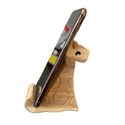 Wooden Giraffe Phone Holder