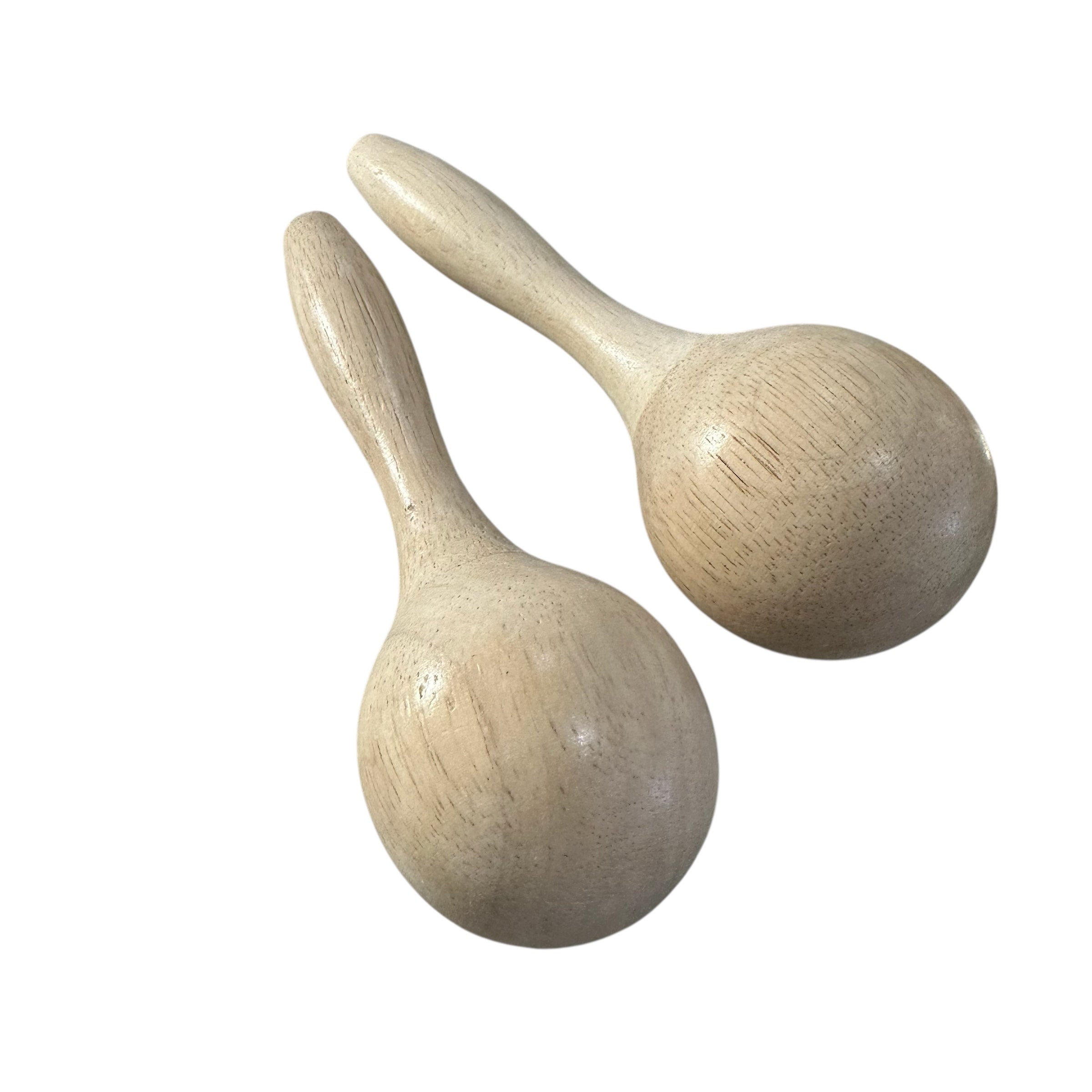 Set Of 2 Wooden Maracas – Montessori Rhythm Instrument For Kids’ Music Learning
