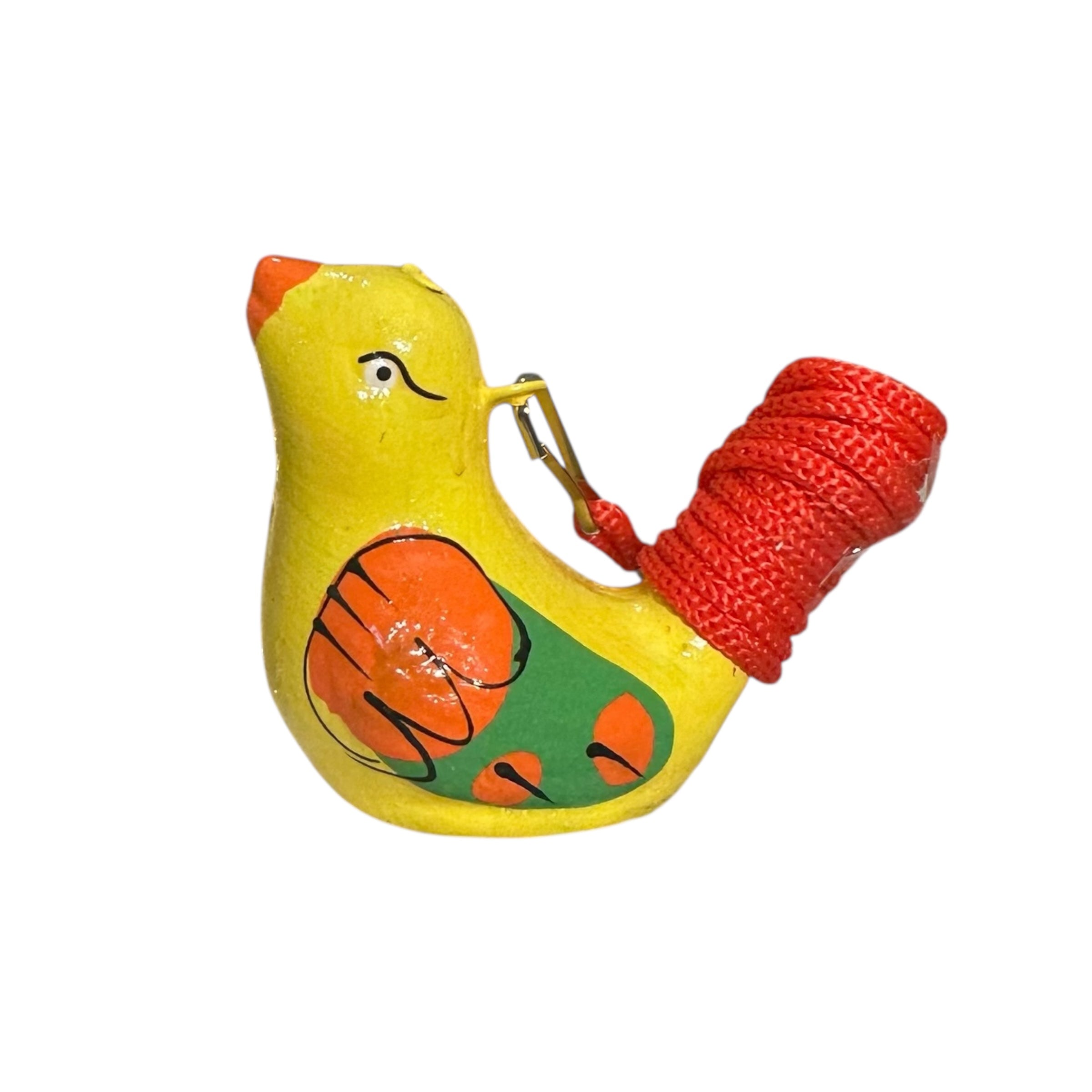 Clay Water Whistle Bird (yellow)