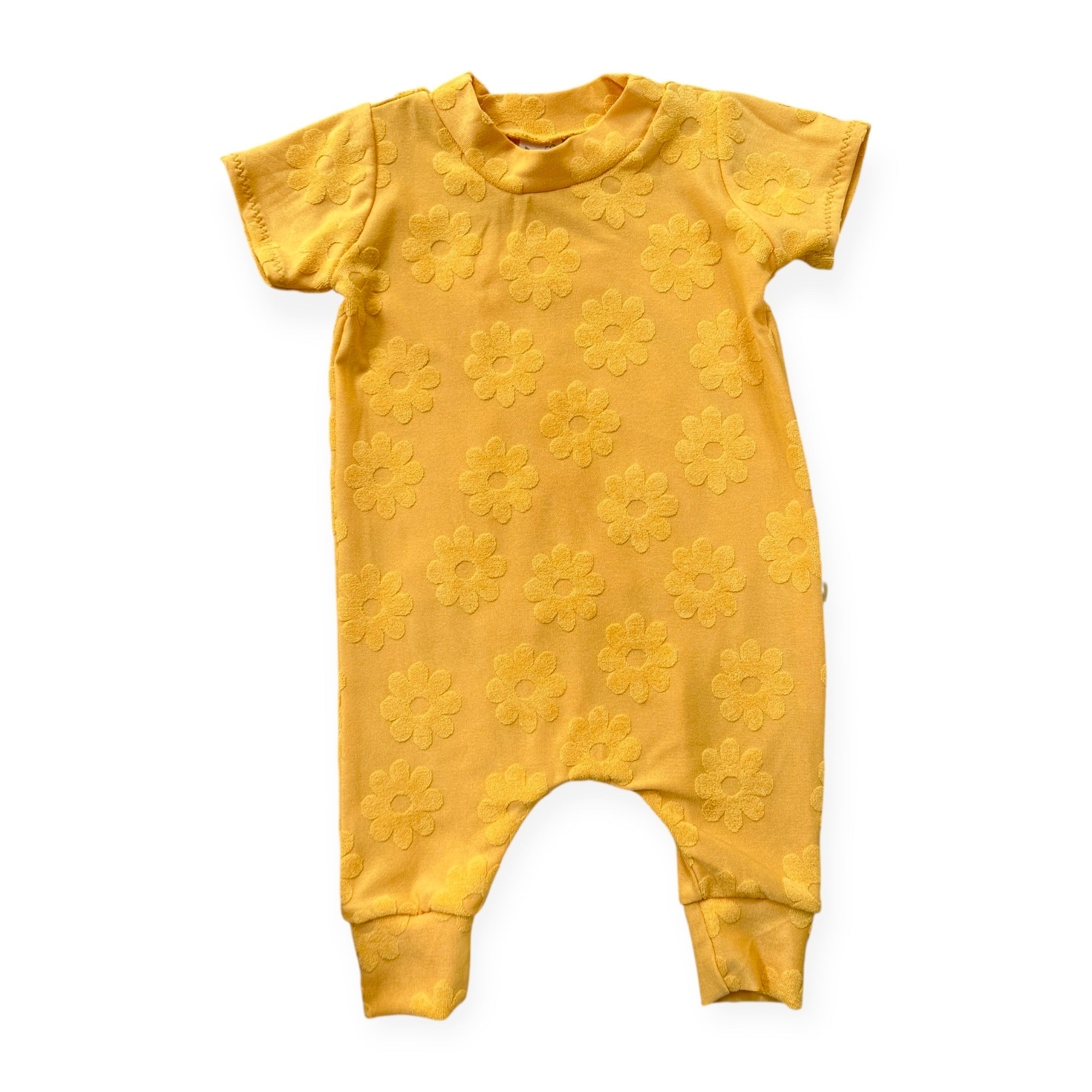 Groovy Bloom Textured Harem Rompers