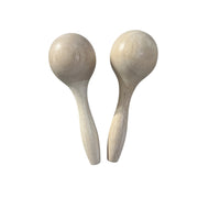 Set Of 2 Wooden Maracas – Montessori Rhythm Instrument For Kids’ Music Learning
