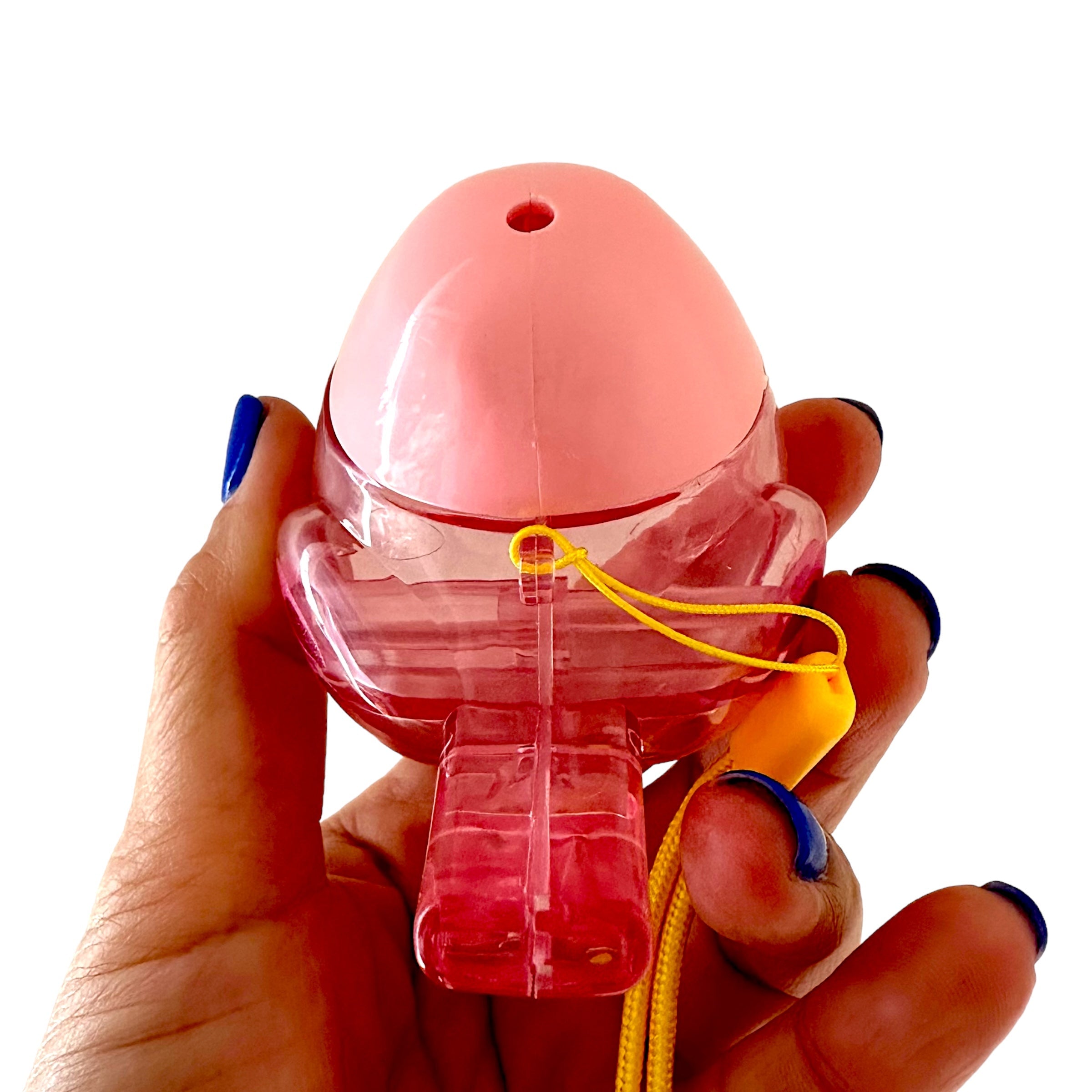 Clear Water Whistle Bird - Whimsical Water-filled Whistle (pink)