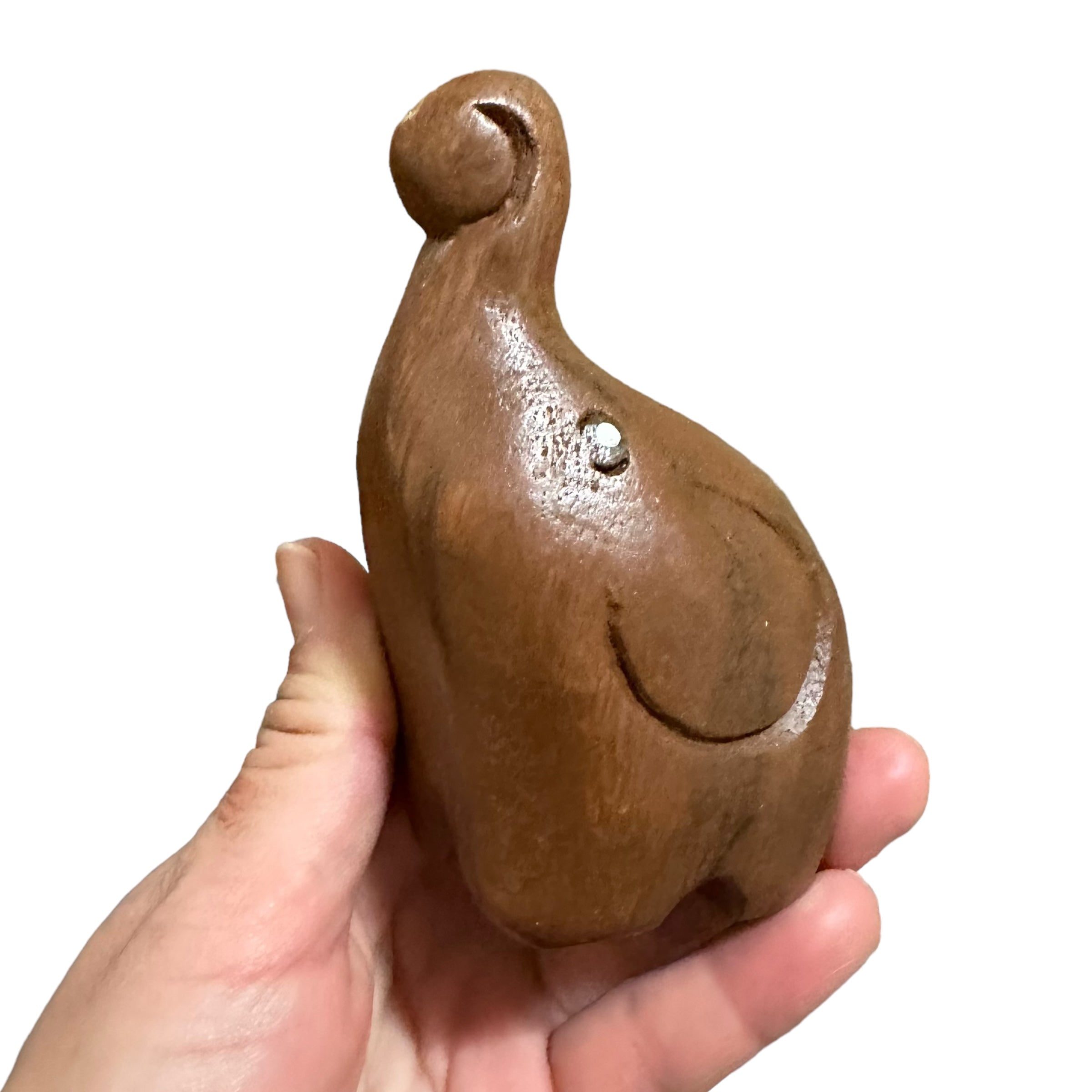 Small Dark Oak Fighting Elephant