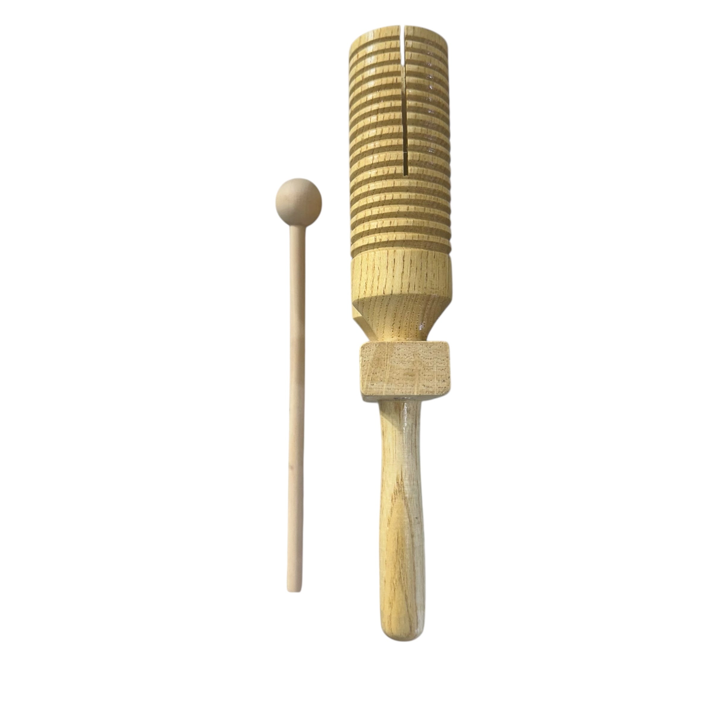 Wooden Double Guiro – Natural Wood Percussion Instrument For Music Learning