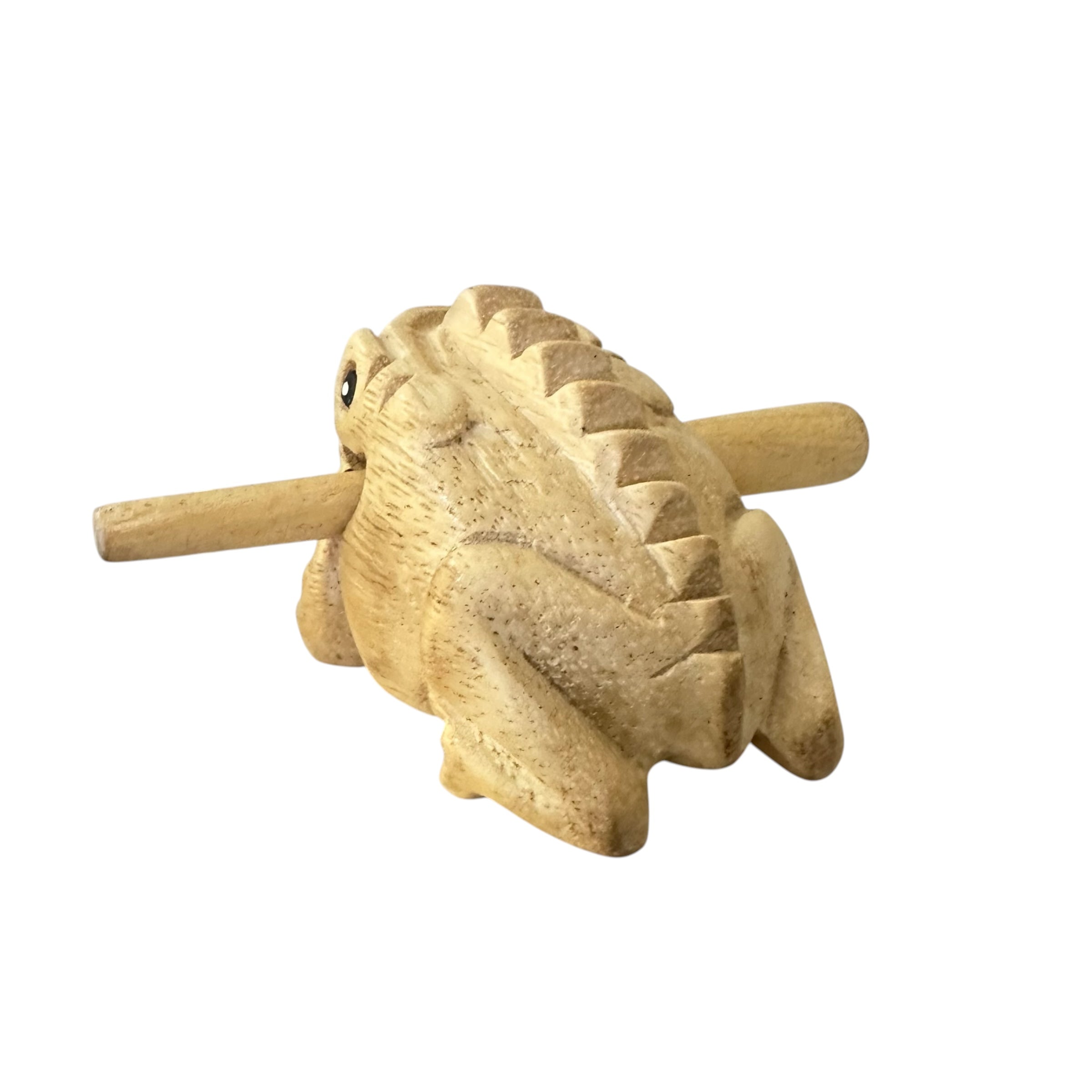3" Wooden Musical Frog - Natural (percussion Instrument)