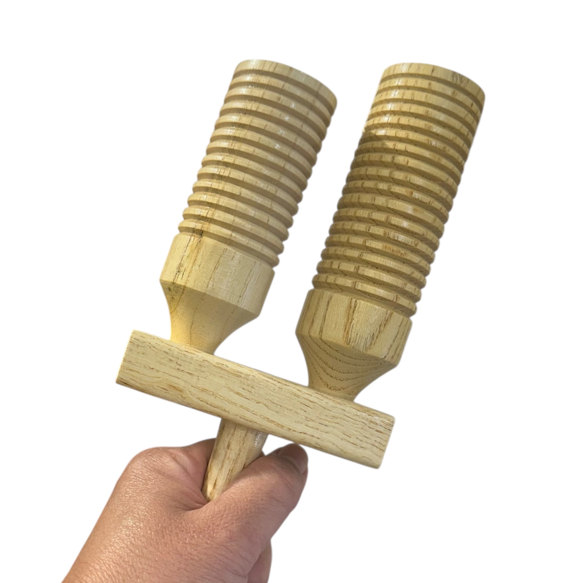 Wooden Double Guiro – Natural Wood Percussion Instrument For Music Learning