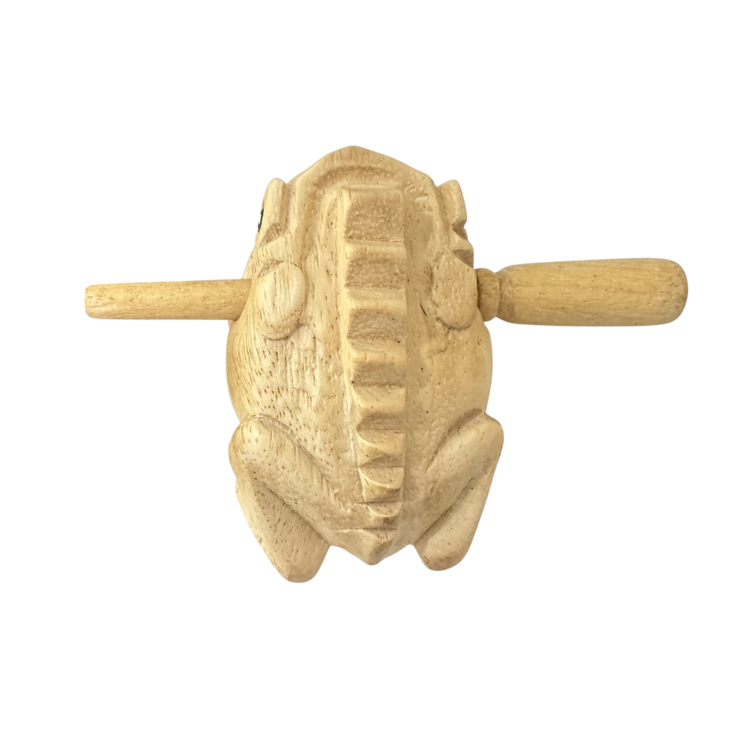 3" Wooden Musical Frog - Natural (percussion Instrument)