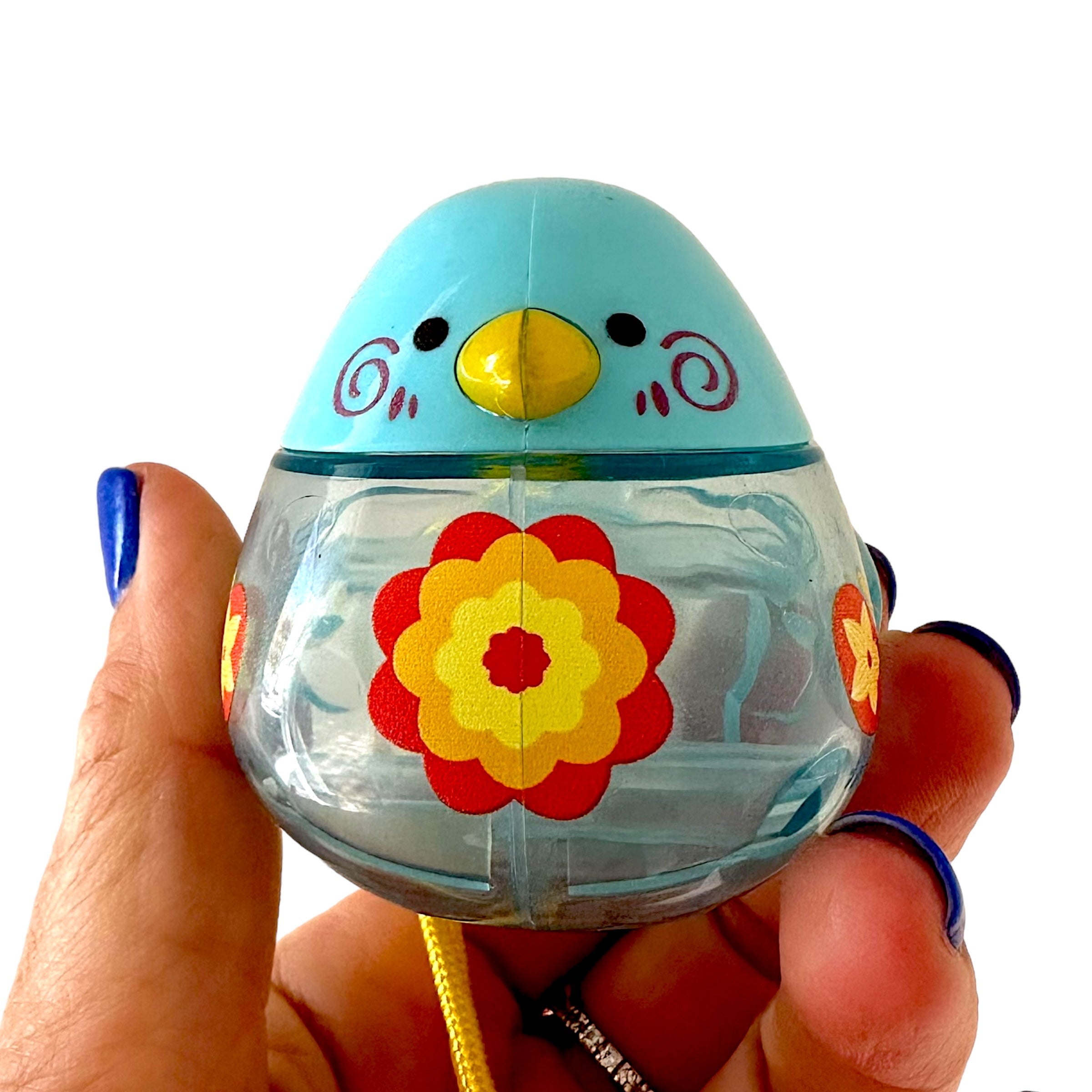 Clear Water Whistle Bird - Whimsical Water-filled Whistle (blue)