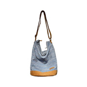 Woven Zipper Sling Bag - Stripe