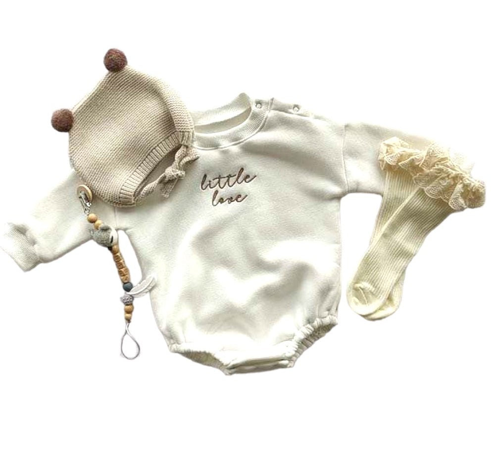 Little Love Bamboo Onesie Sweatshirt | Baby Bodysuit