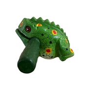 4" Wooden Musical Frog - Green Spring Design (percussion Instrument)