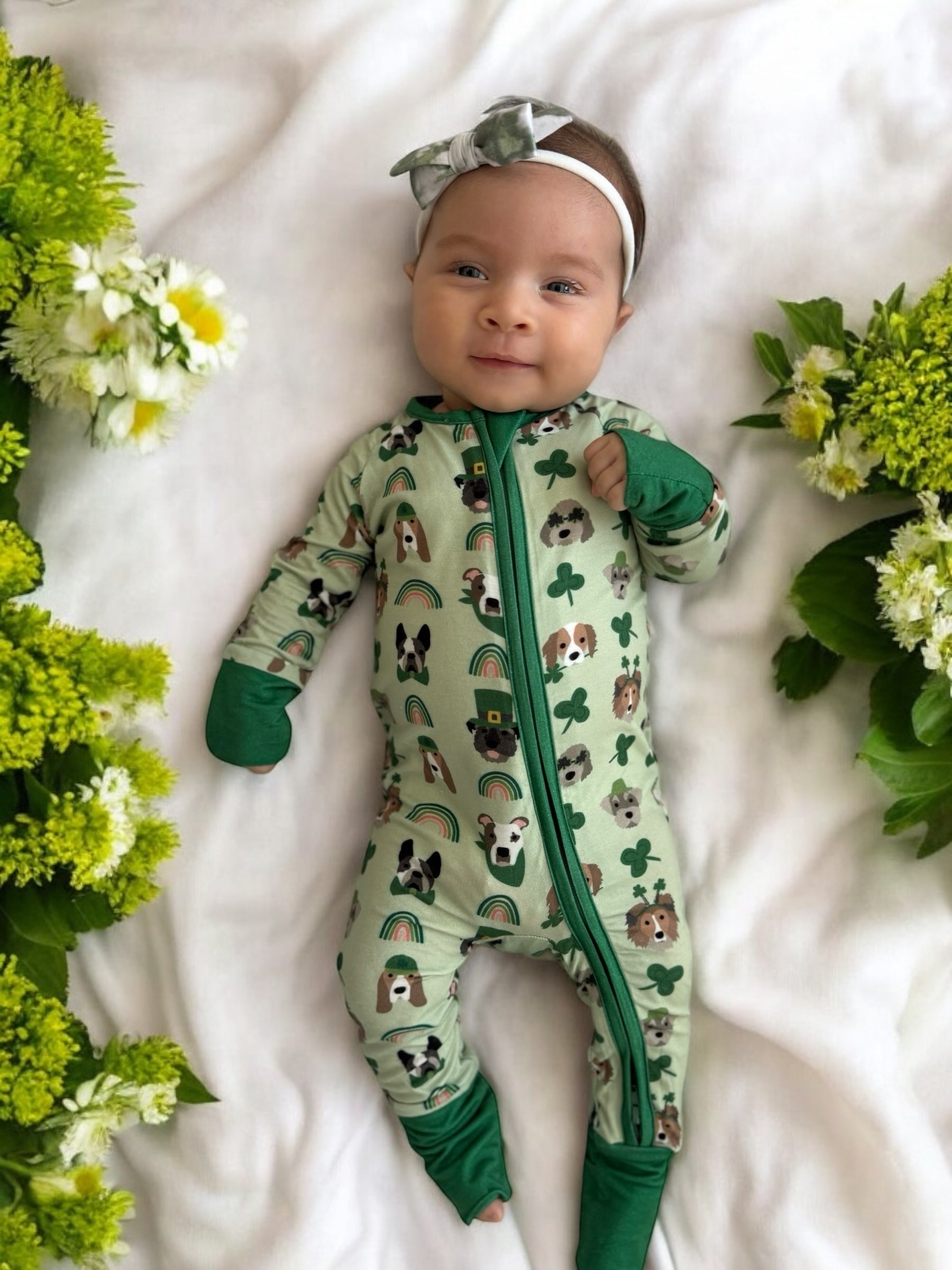 Puppy Parade (convertible Zip Footies)