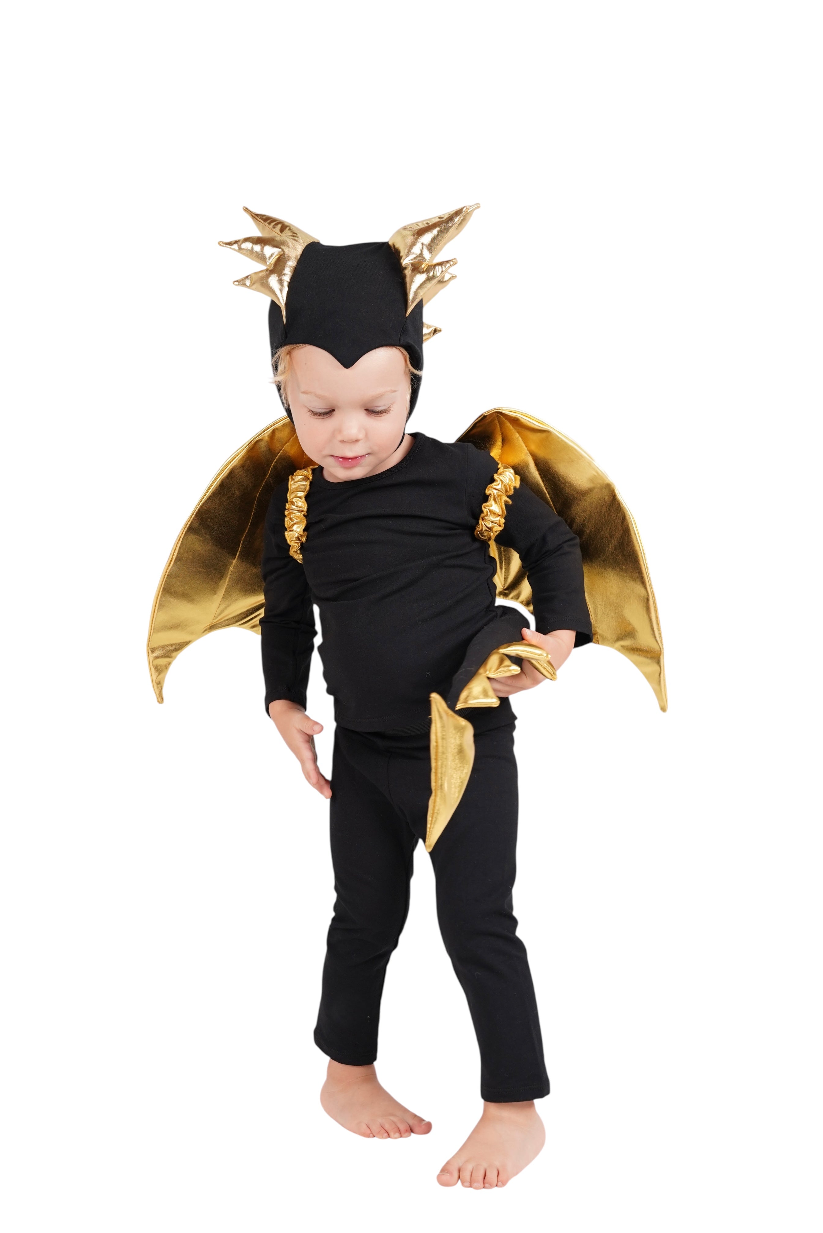 Golden Night Dragon Pajama Costume