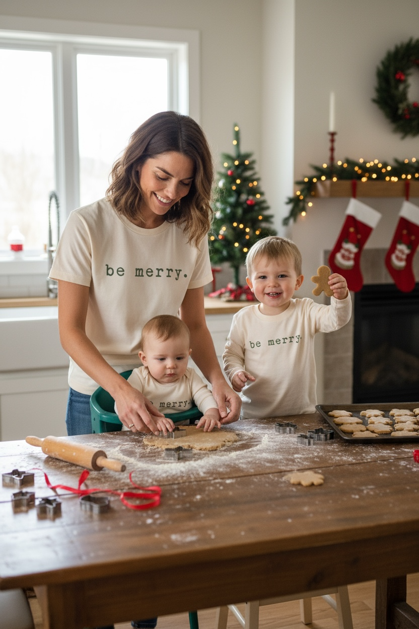 Be Merry Organic Kids T-shirt Long Sleeve