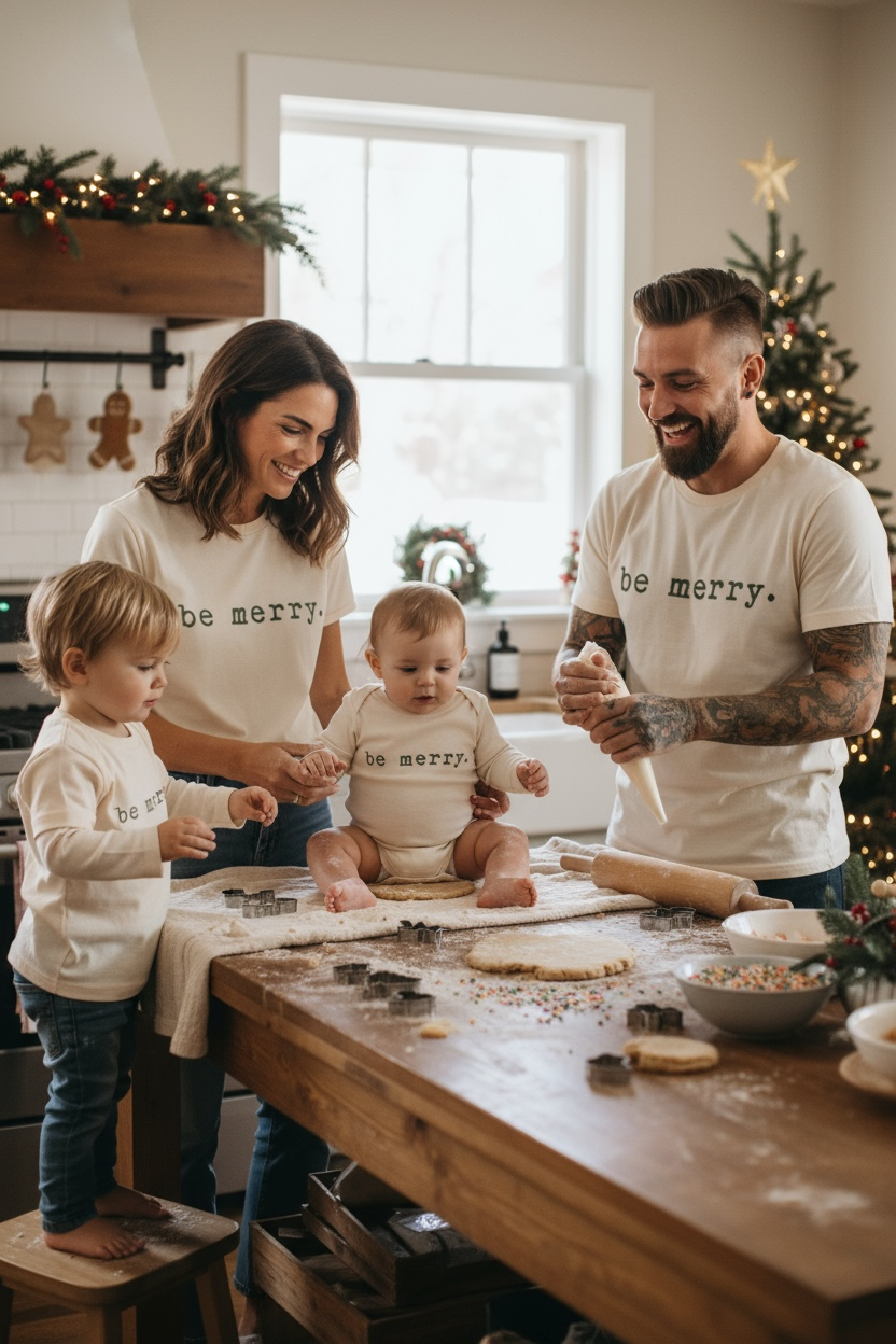 Be Merry Organic Kids T-shirt Long Sleeve