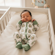 Avocado Bamboo Zipper Romper